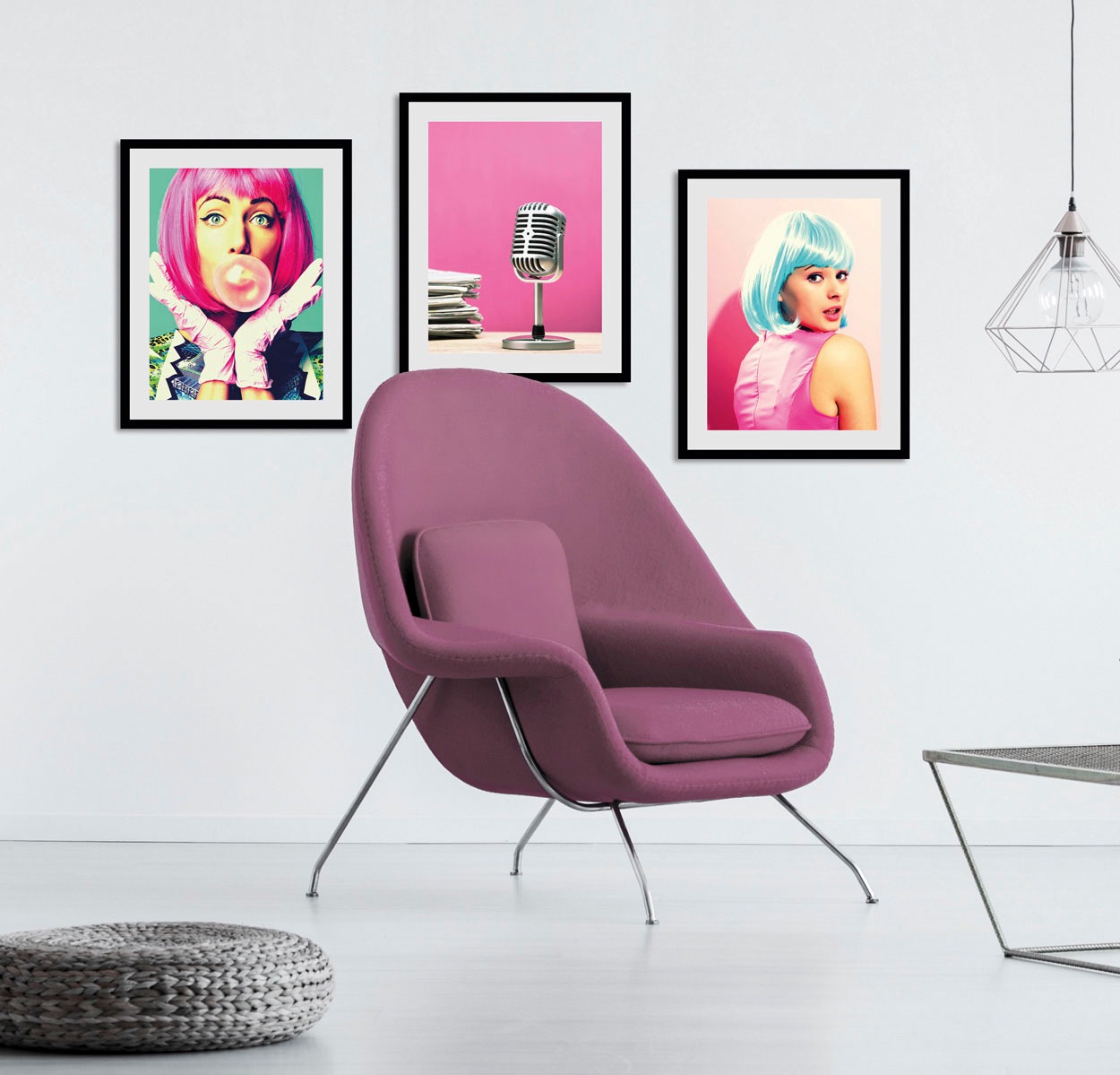 queence Bild "ON AIR" Technik  historische Ereignisse 1 Stk. tlg. HD Premium Poster-Druck inkl. Holzrahmen