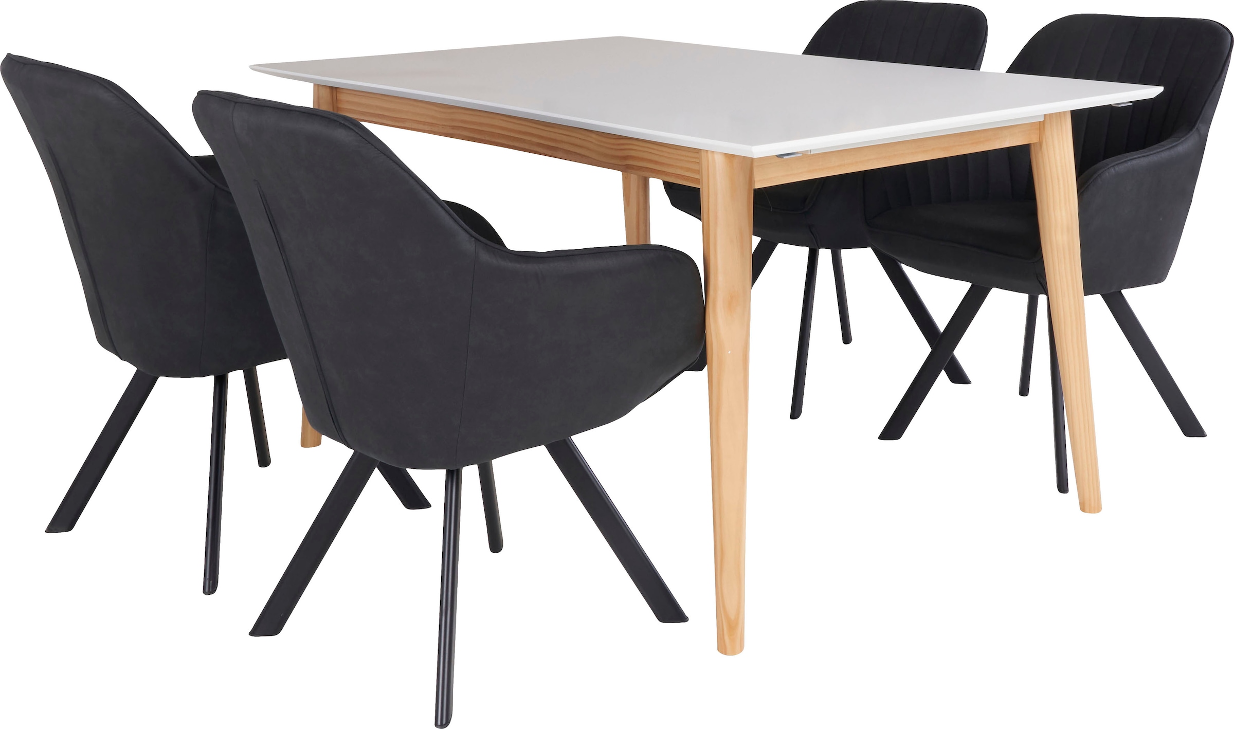 Homexperts (Set, »Odense«, 5 Tisch tlg.), Essgruppe ausziehbarem mit kaufen