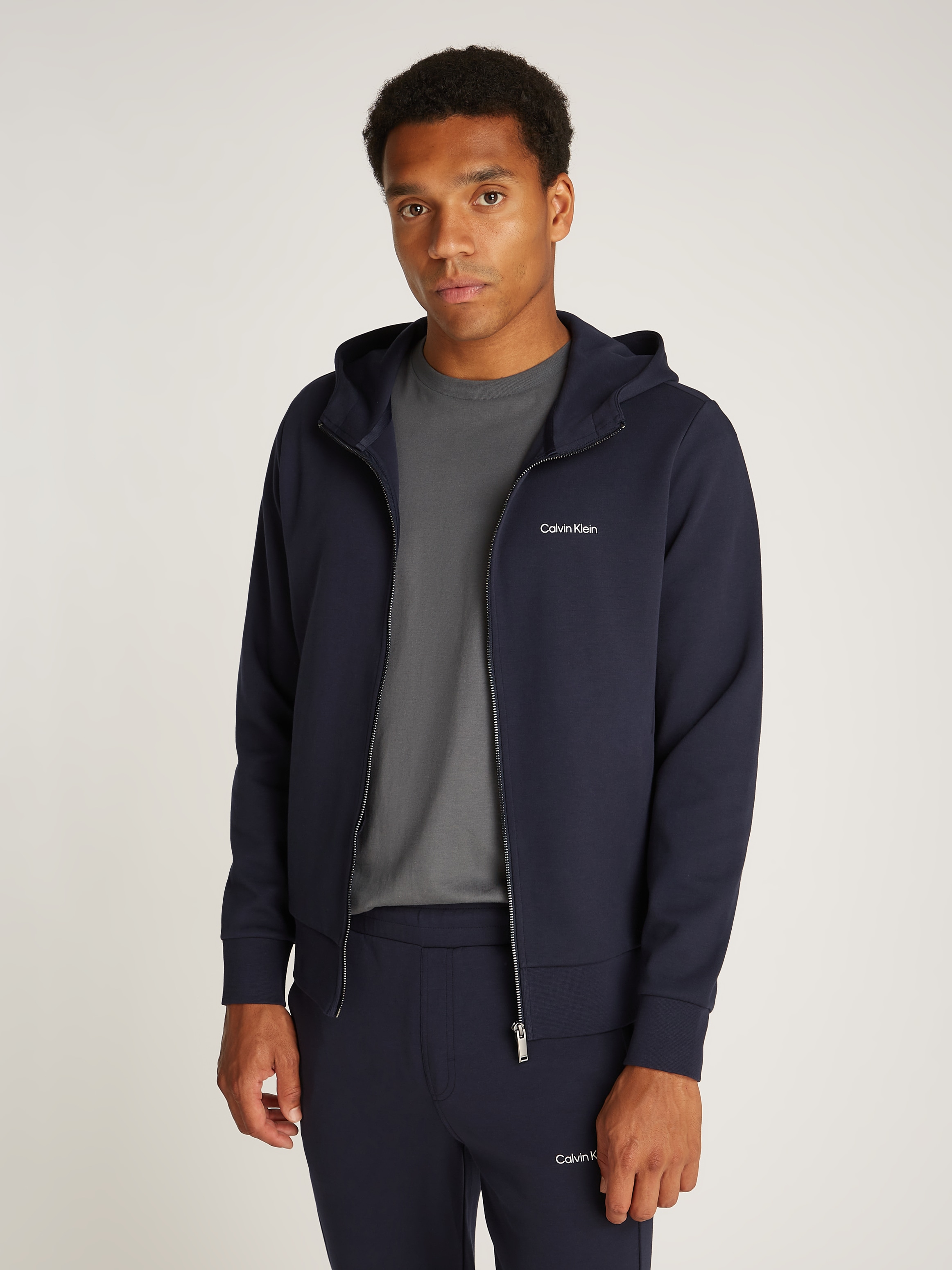 Calvin Klein Sweatjacke »MICRO LOGO REPREVE HOODIE JACKET«, mit Logoschriftzug