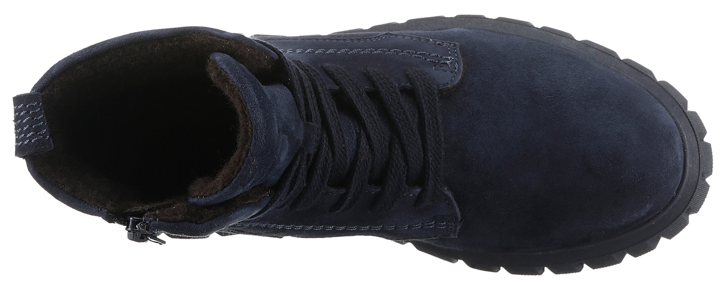 Tamaris Schnürboots, Keilabsatz, Schnürstiefelette mit zusätzlichem Innenreissverschluss