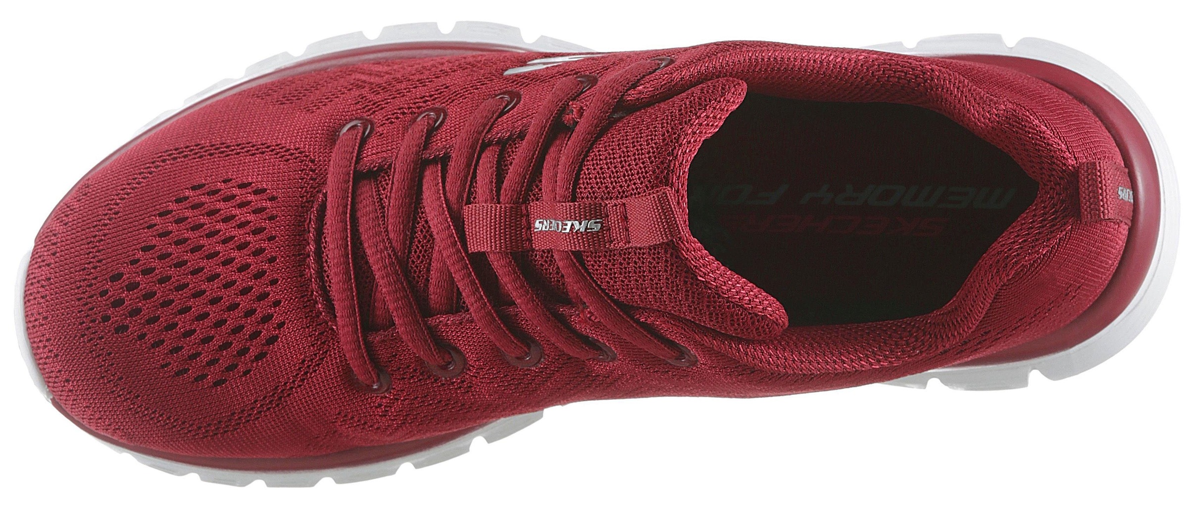 Skechers Sneaker »Graceful - Get Connected«, Freizeitschuh, Halbschuh, Schnürschuh für die Maschinenwäsche geeignet