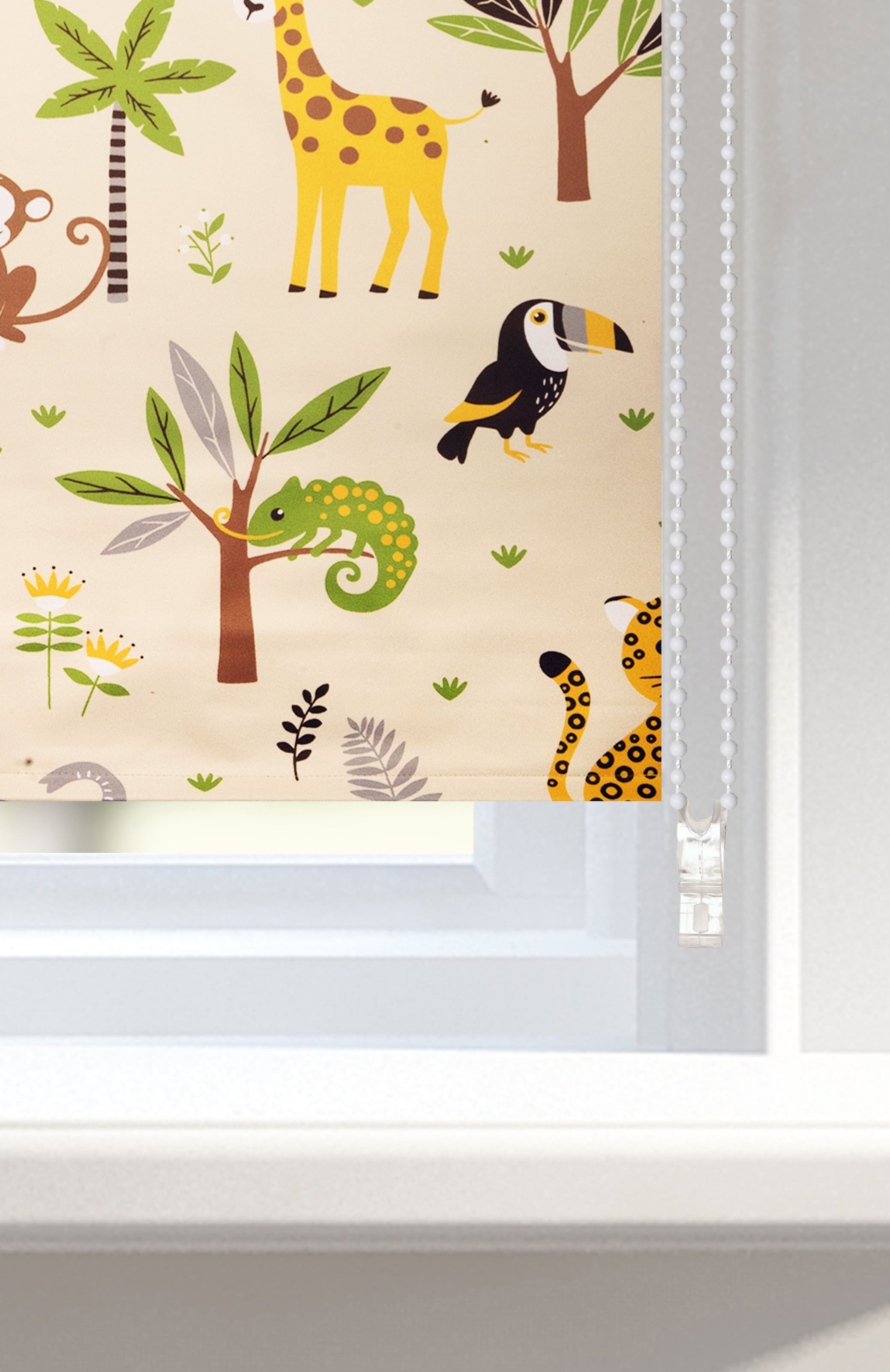 Lüttenhütt Rollo »Jungle«, verdunkelnd, energiesparend, online | Kinderrollo, Klemmfix, bestellen Fixmass, Jelmoli-Versand freihängend, bedruckt Tiere