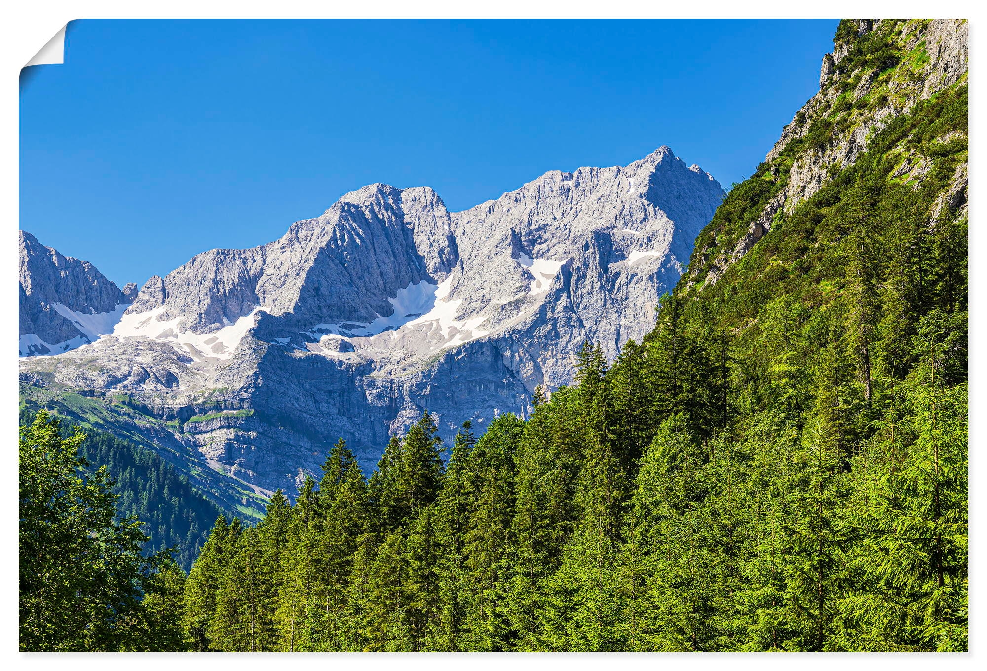 Artland Wandbild "Landschaft im Risstal in Österreich" 1 Stk. tlg. als Alubild, Leinwandbild, Poster, Wandaufkleber in verschied. Grössen