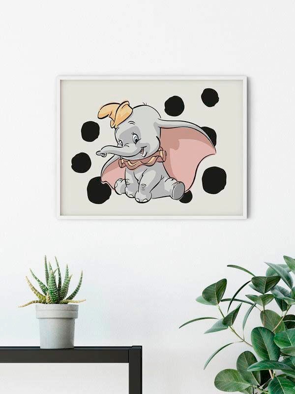 ✵ Komar Poster Wohnzimmer Dots Jelmoli-Versand | Disney, entdecken »Dumbo Landscape«, (1 Schlafzimmer, St.), günstig Kinderzimmer