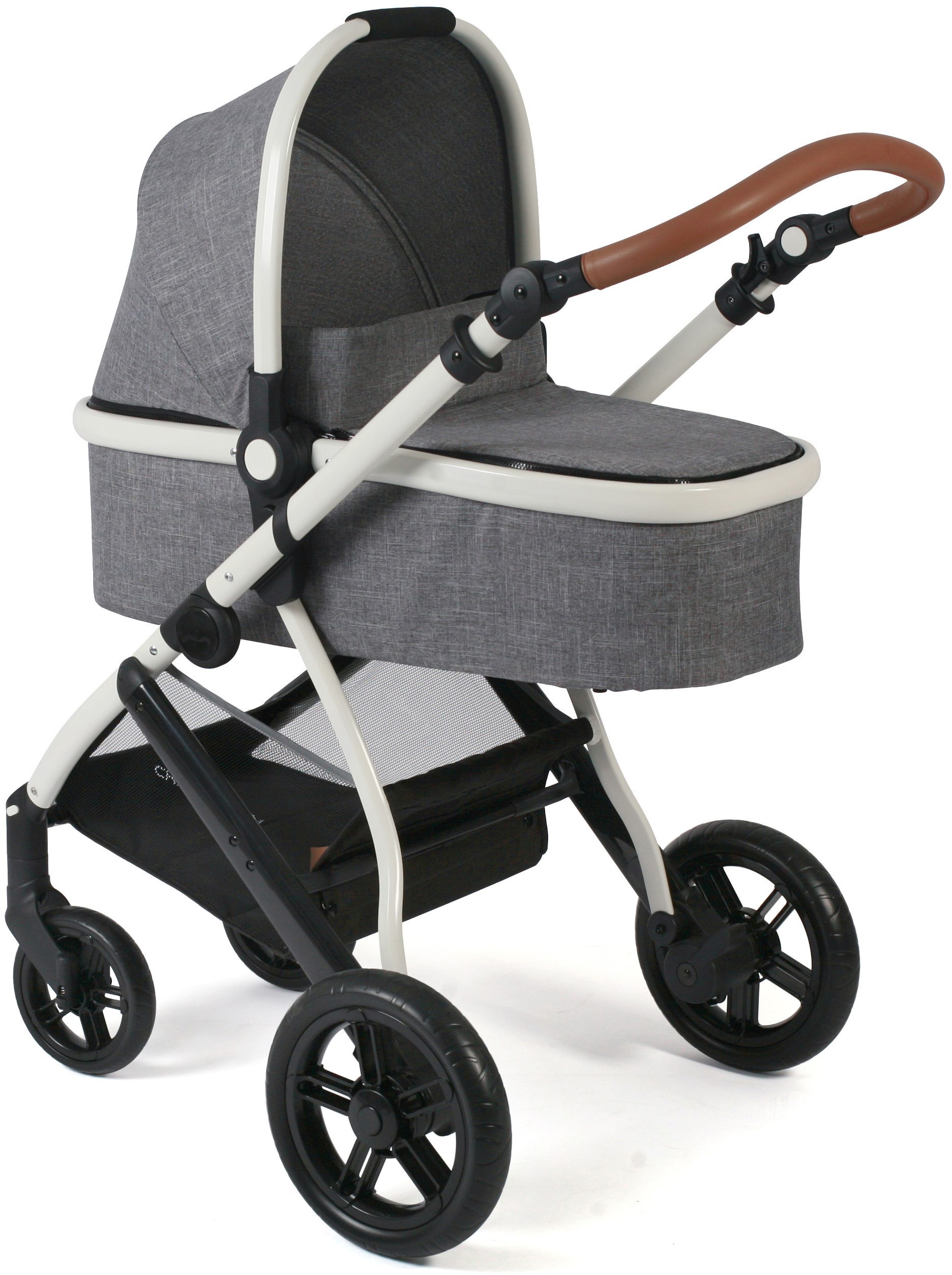 CHIC4BABY Kombi-Kinderwagen »Torre, Melange Grau« 15 kg ; Kinderwagen