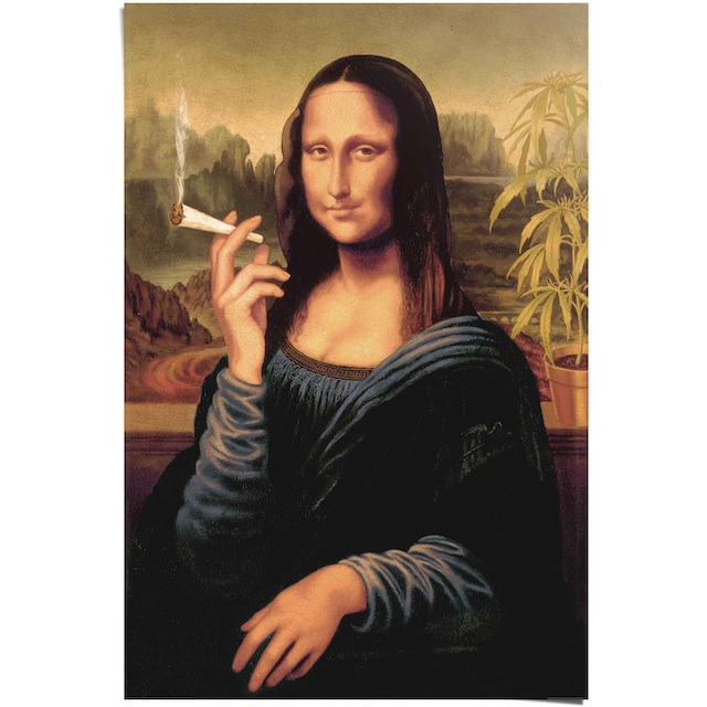 ❤ Reinders! Poster »Poster Mona Lisa joint«, Menschen, (1 St.) entdecken im  Jelmoli-Online Shop