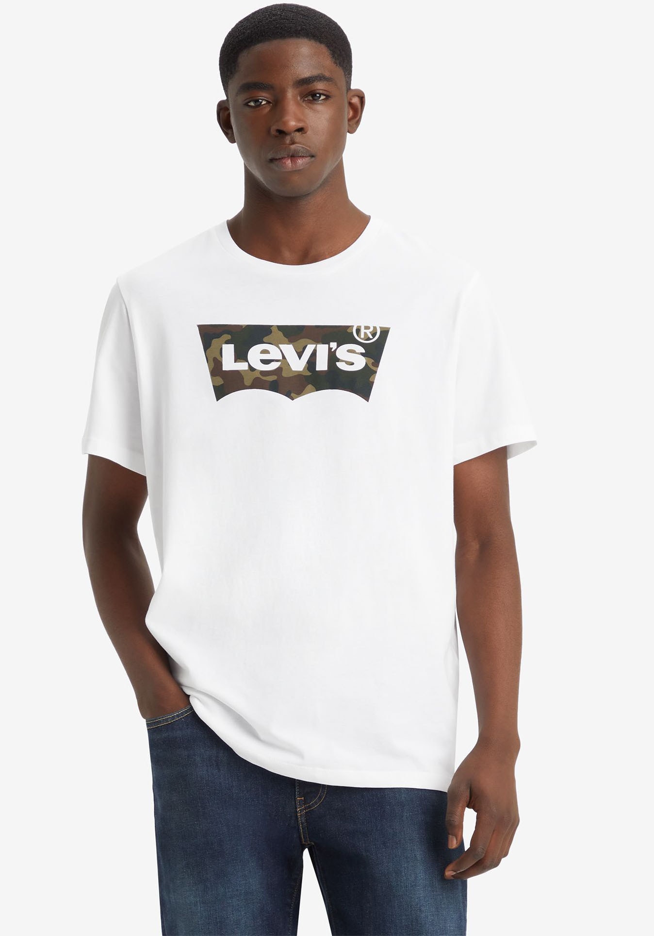 Levi's® T-Shirt »Batwing Logo Tee«, mit Logo-Front-Print