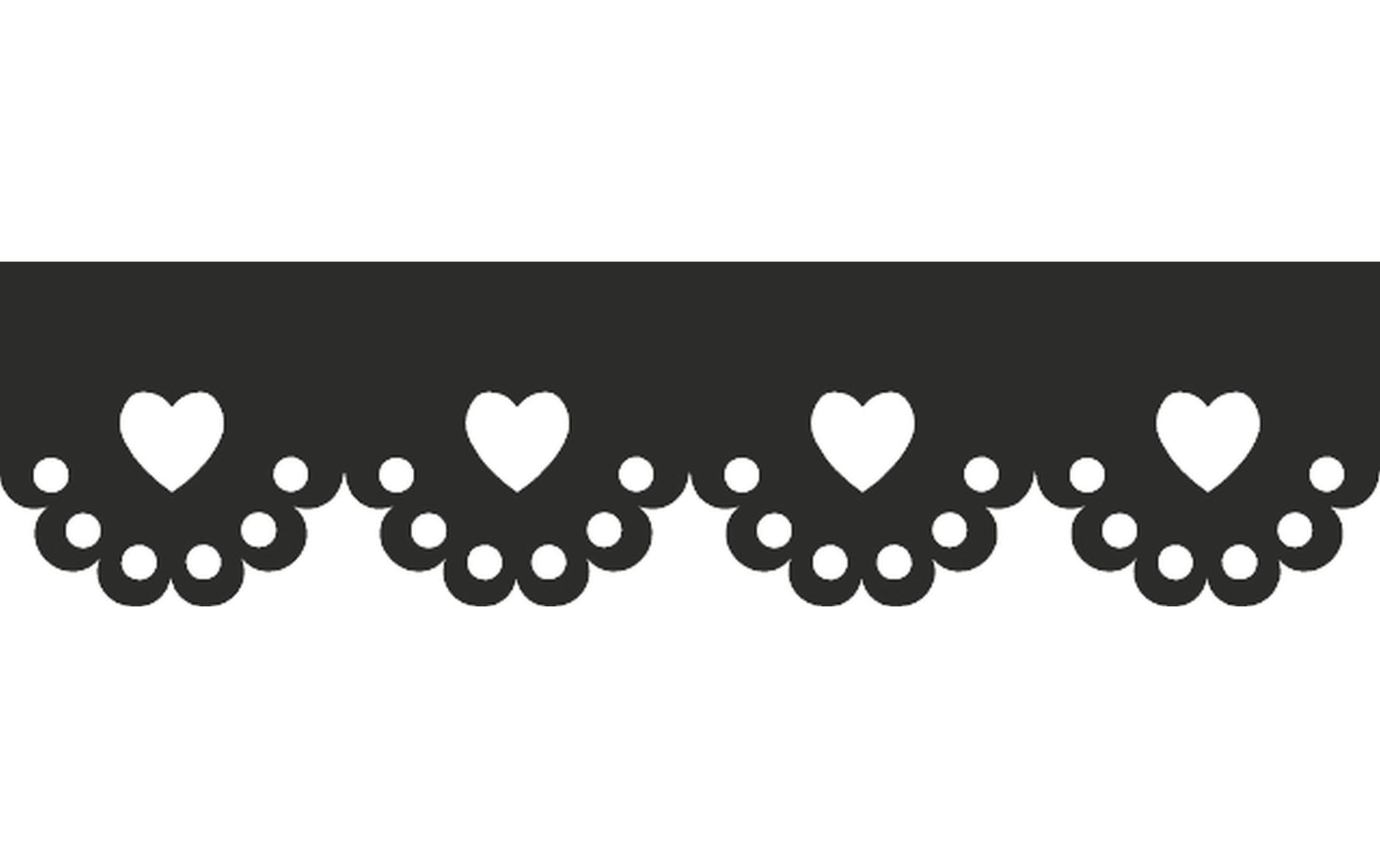 Bastelnaturmaterial »Bordürenstanzer Bordure Herz«