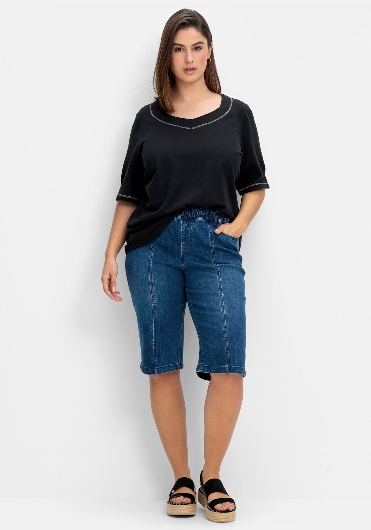 Sheego Jeansbermudas 1 Stk.