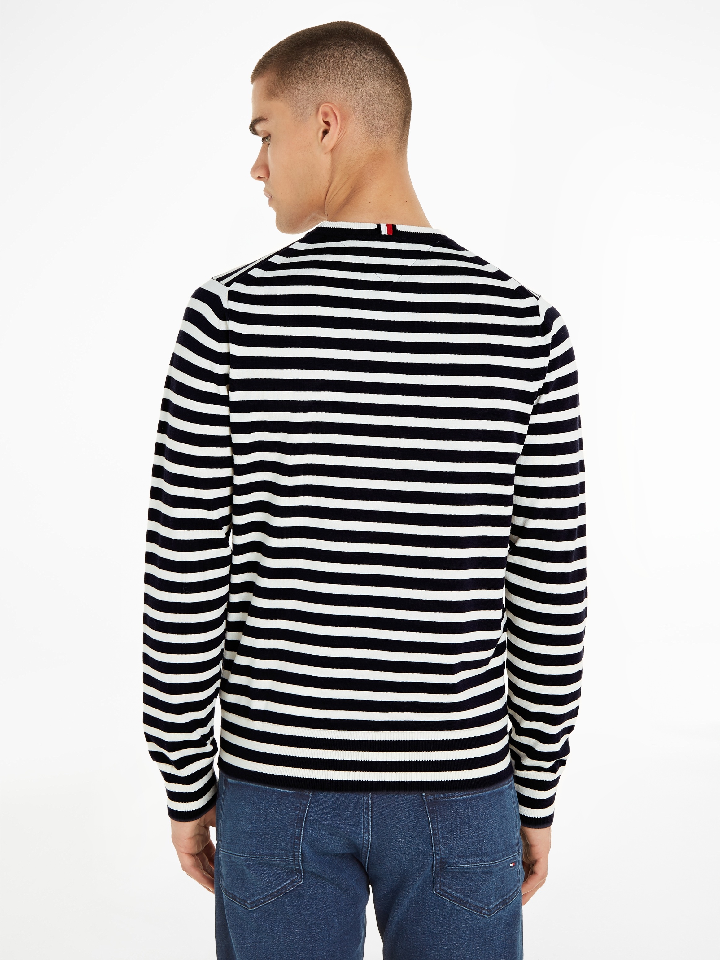 Tommy Hilfiger Rundhalspullover »1985 CREW NECK SWEATER«, von der Kollektion aus 1985 inspiriert
