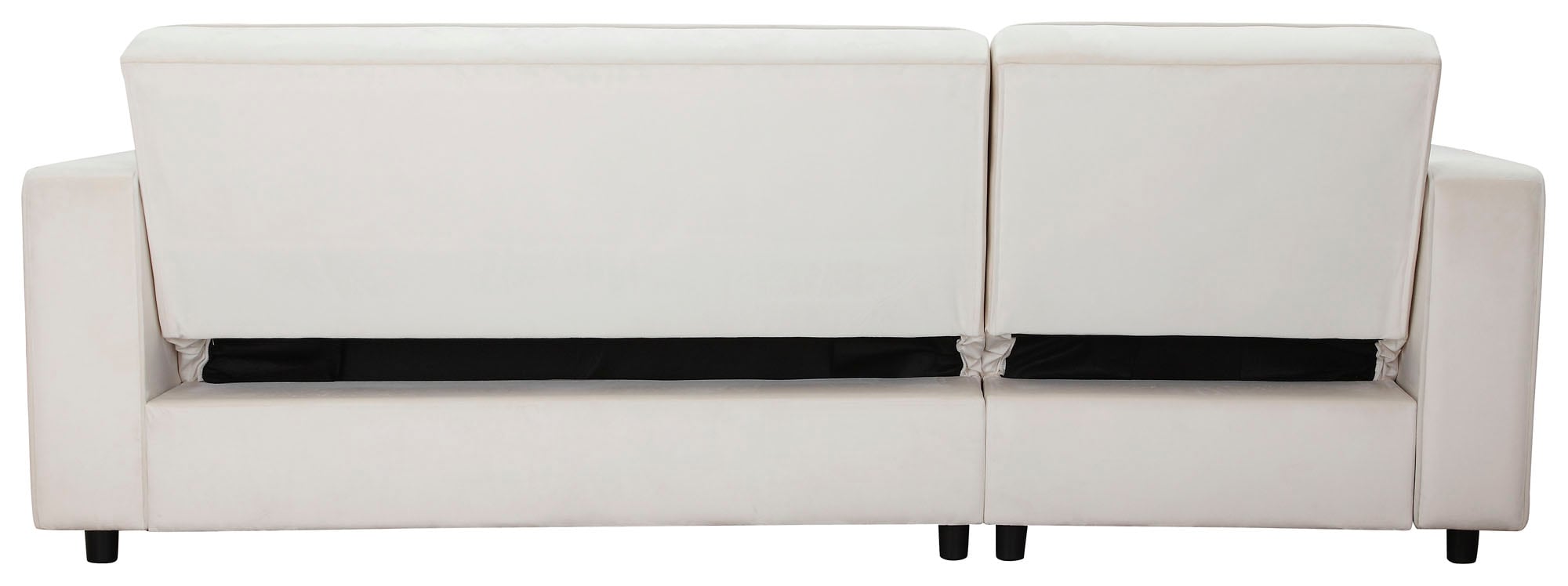 Dorel Home Ecksofa »Allie Schlafsofa 230 cm mit Relaxfunktion in der Rückenlehne«, Schlaffunktion (108/194,5cm), trendiger Cord o. pflegeleichter Velours
