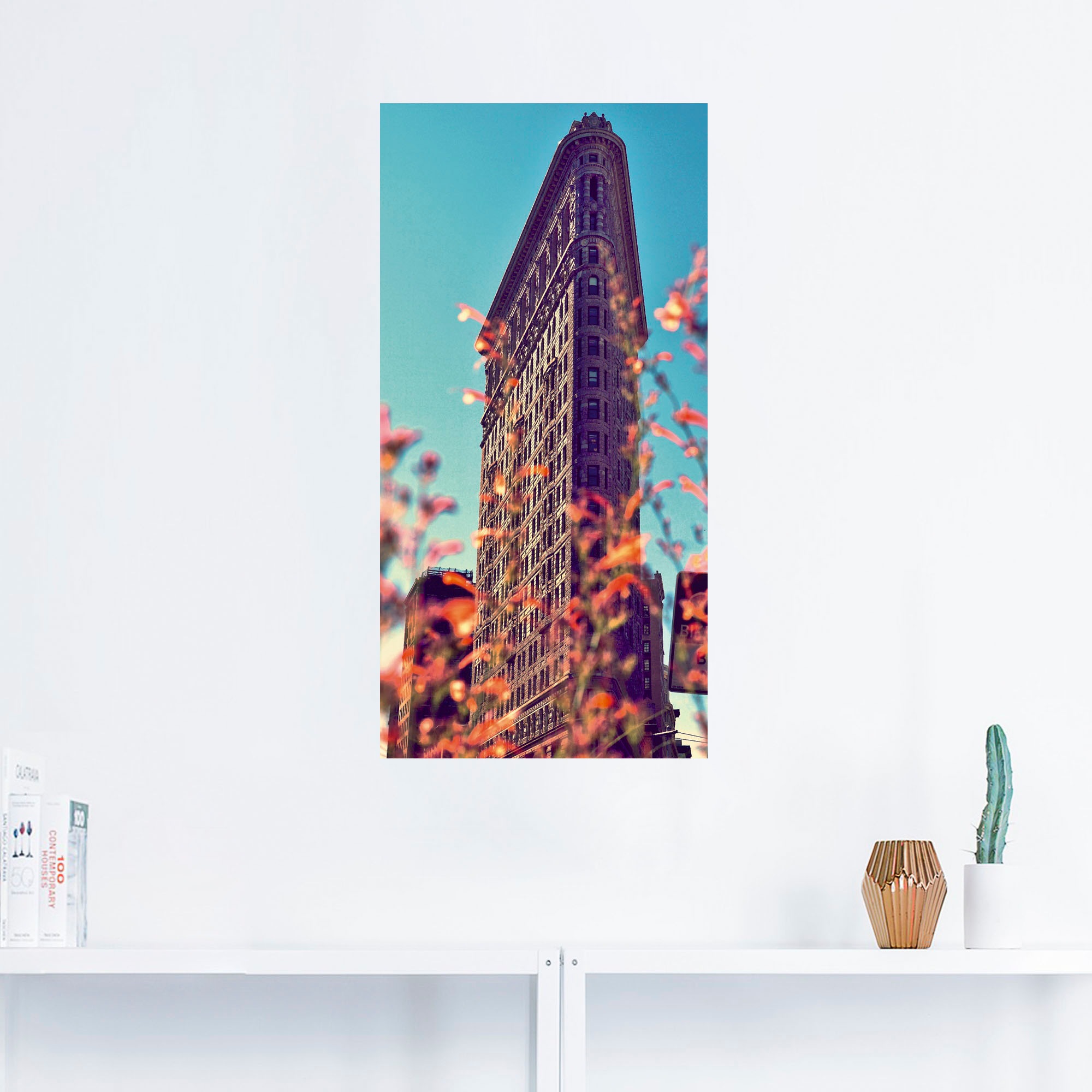 Artland Wandbild »Flatiron New York«, Gebäude, (1 St.), als Leinwandbild, Wandaufkleber oder Poster in versch. Grössen