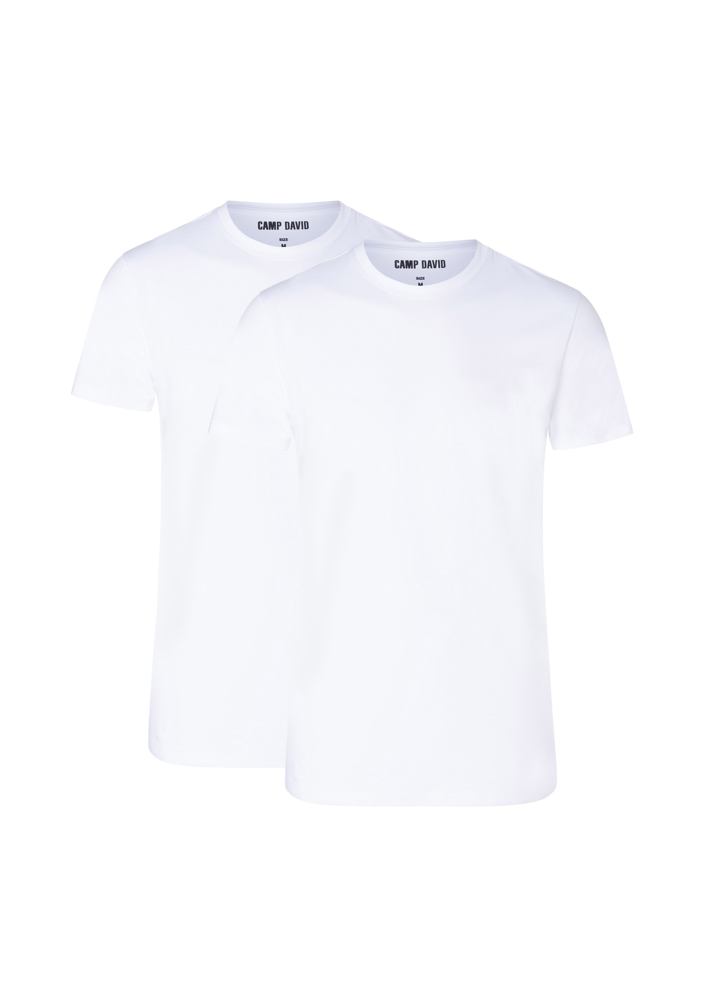 CAMP DAVID Unterhemd »underwear«, (2er Pack), mit flacher Naht