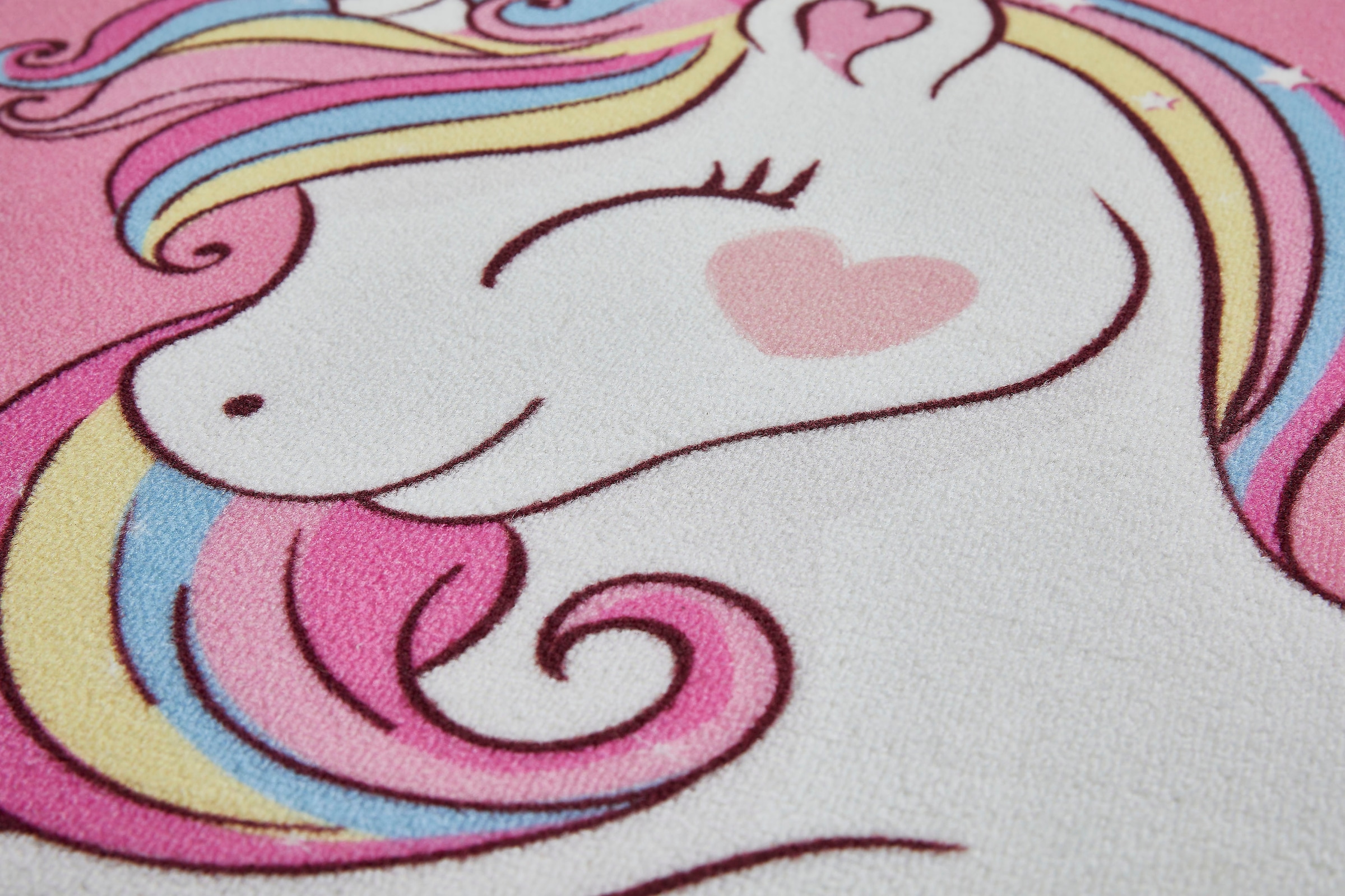 Andiamo Kinderteppich »Einhorn«, rechteckig, 6 mm Höhe, Kurzflor, Motiv Einhorn, Kinderzimmer