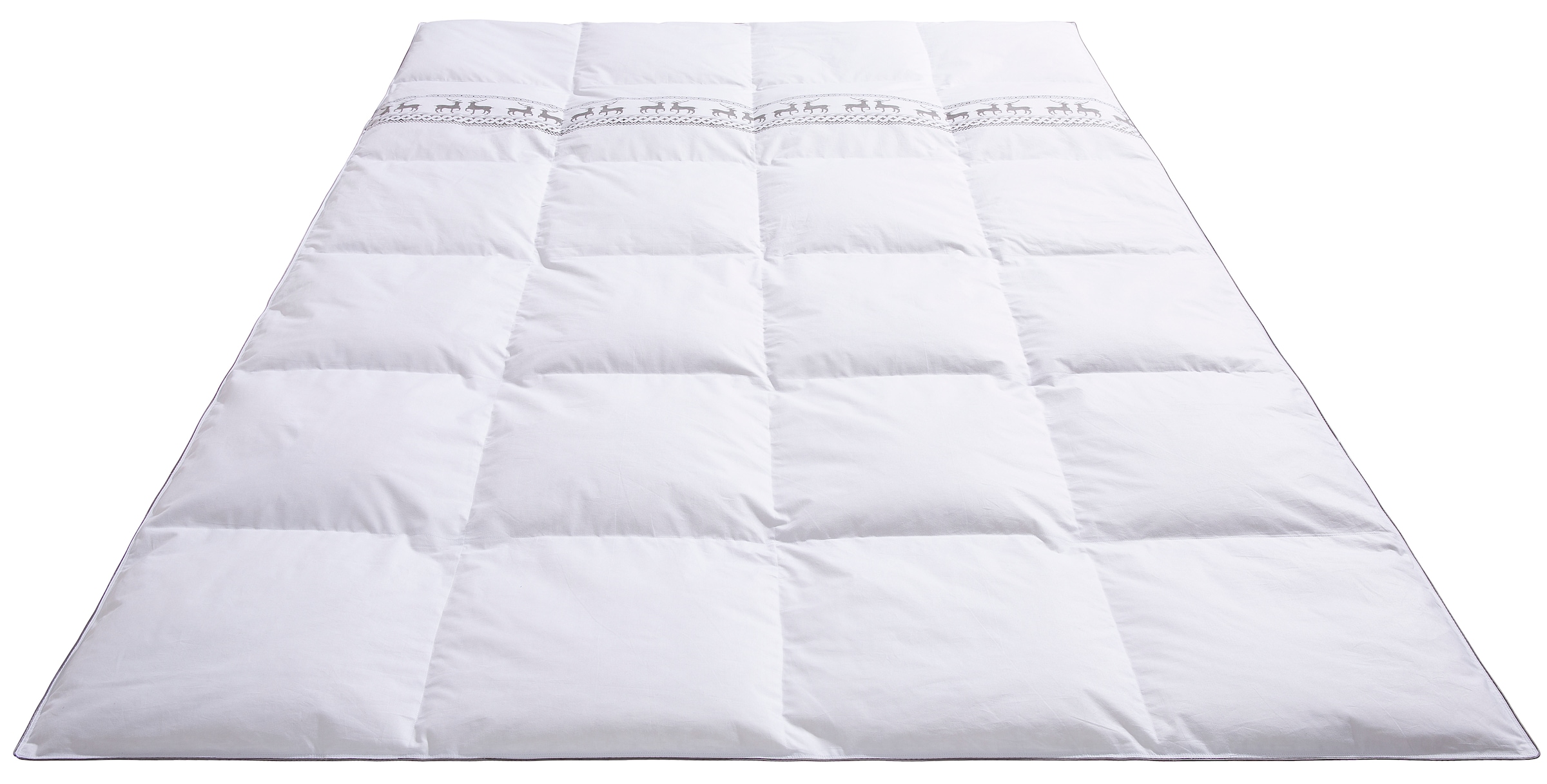 Älgdröm Daunenbettdecke »Finja, Bettdecke 135x200 cm, weitere Grössen, Made in Germany«, normal, Füllung 80% Daunen & 20% Federn, Bezug 100% Baumwolle, (1 St.), Bettdecken, Sommer & Winter, Decke, Made in Germany