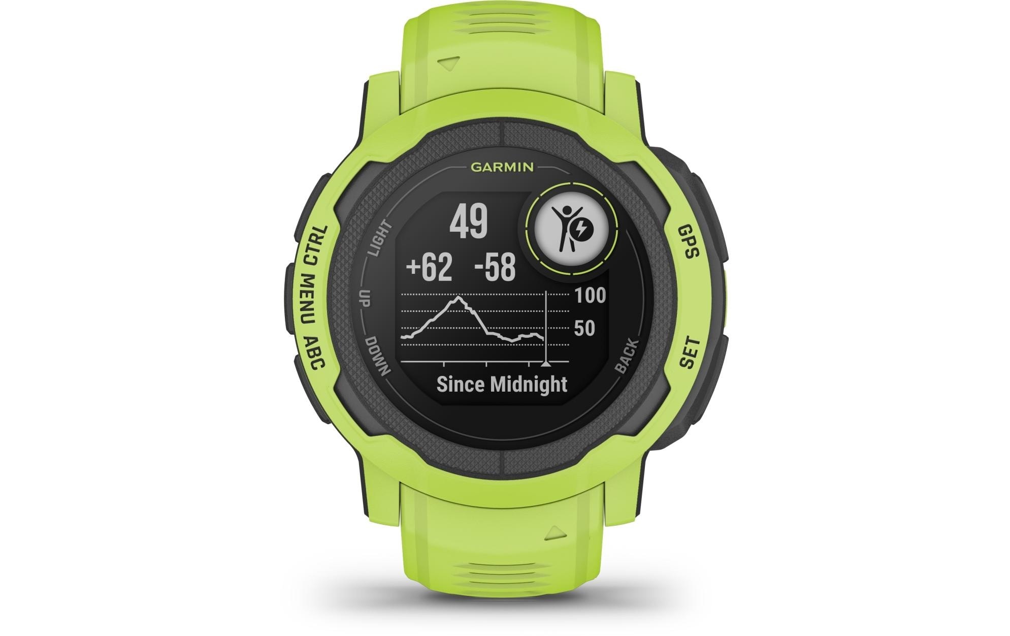 Garmin Smartwatch »GARMIN Sportuhr Instinct 2 Limette«, (2,27 cm / 0,9 Zoll), Android Wear,)