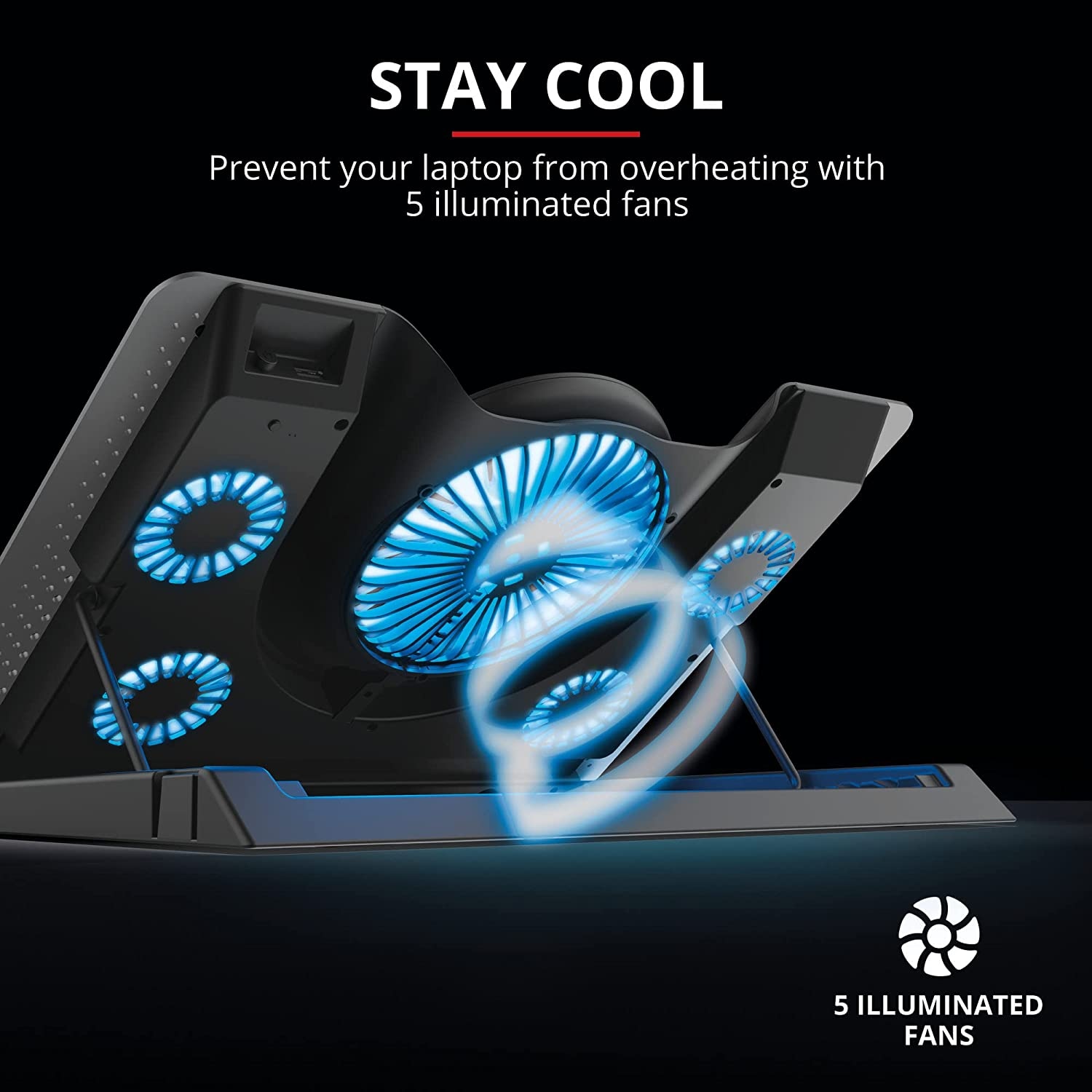 Trust Notebook-Kühler »GXT1125 QUNO LAPTOP COOLING STAND«