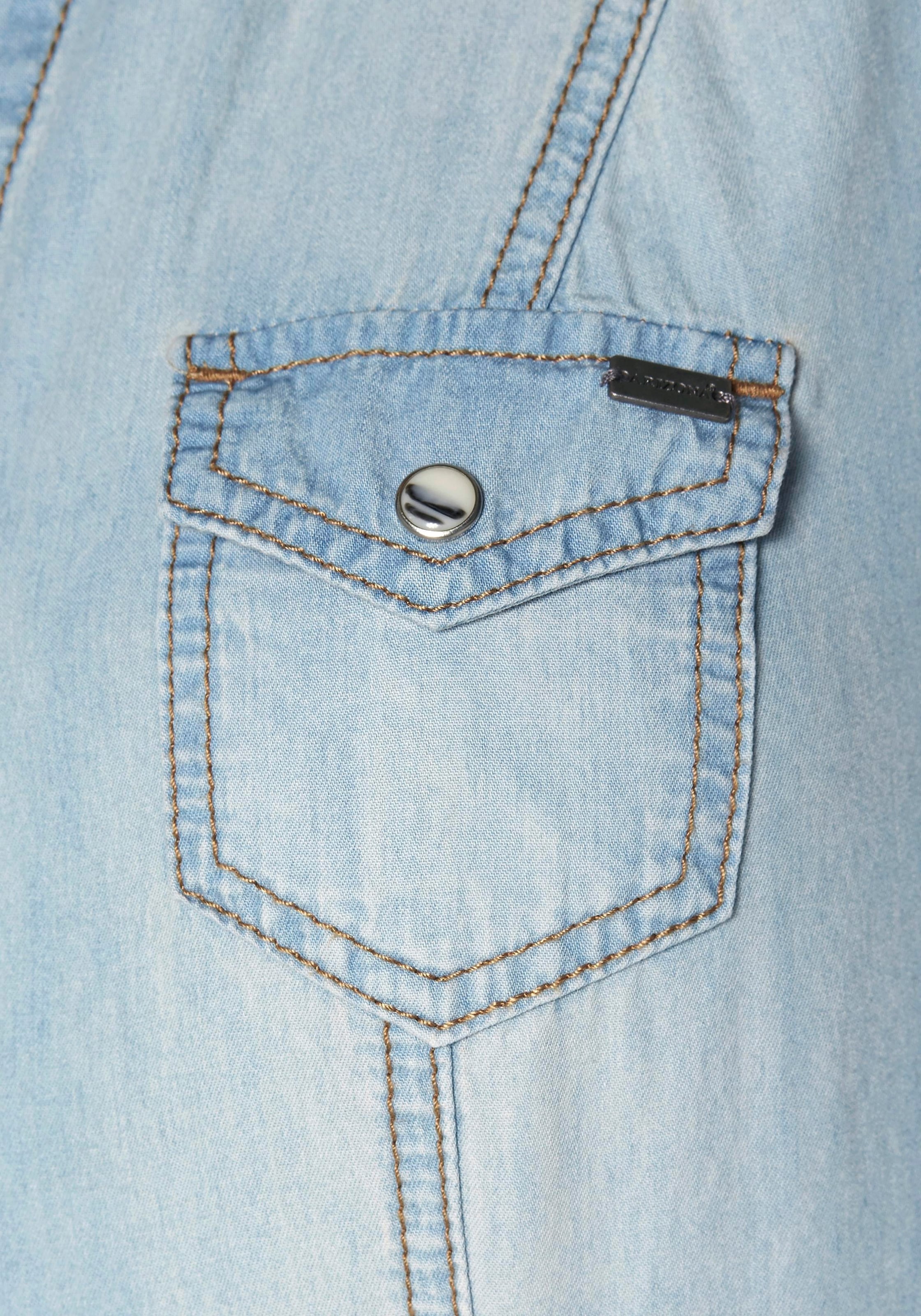 Arizona Jeansbluse, mit Knöpfen in Perlmuttoptik online kaufen |  Jelmoli-Versand | Blusen