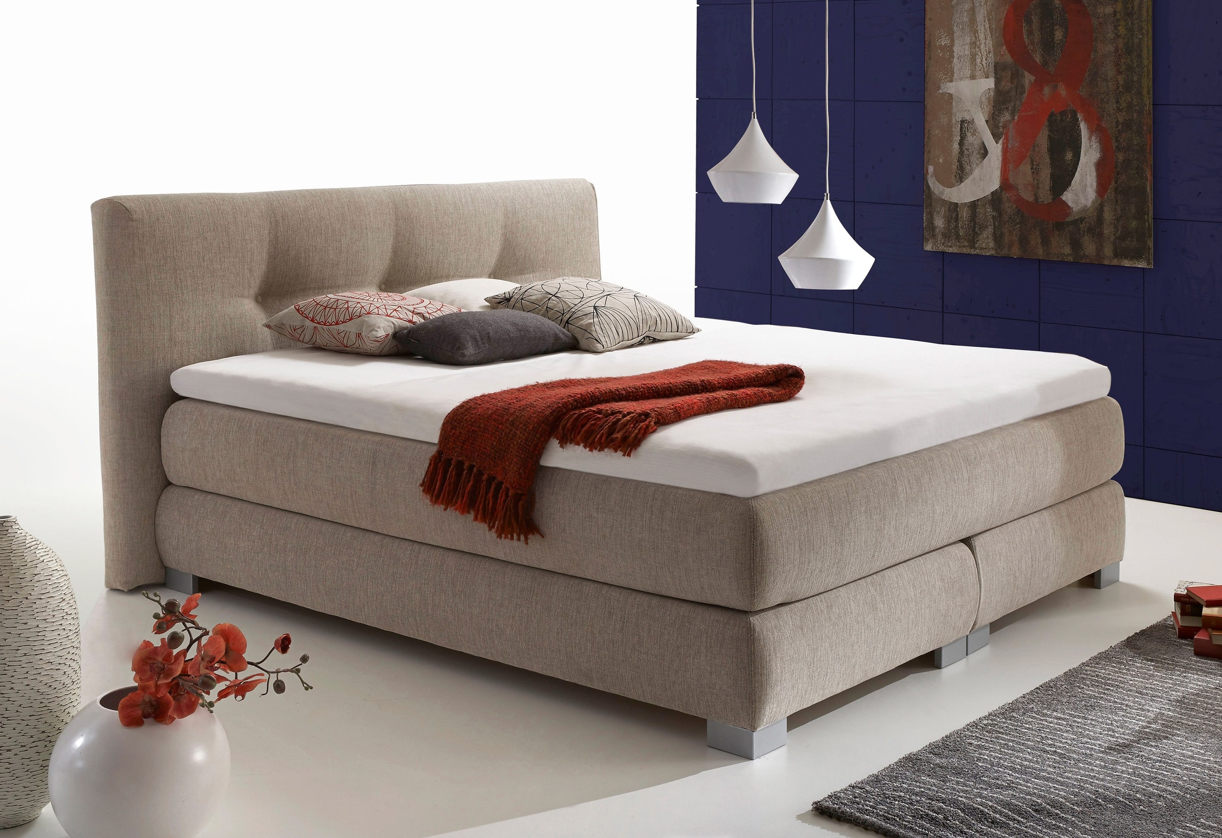 Boxspringbetten ohne Bettkasten online im Box-Springbetten kaufen