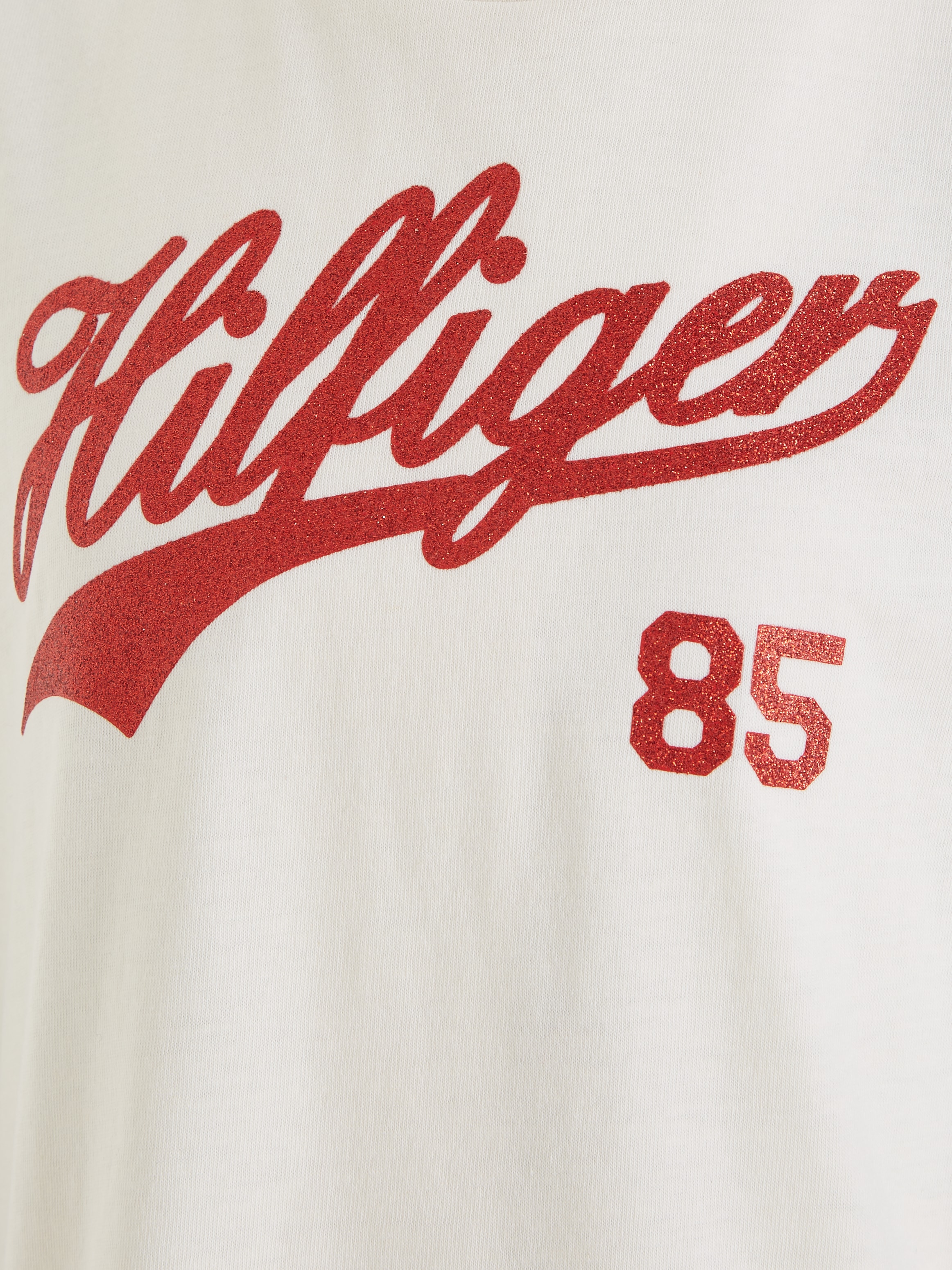Tommy Hilfiger T-Shirt »HILFIGER SCRIPT TEE S/S«, mit Hilfiger Logo-Print