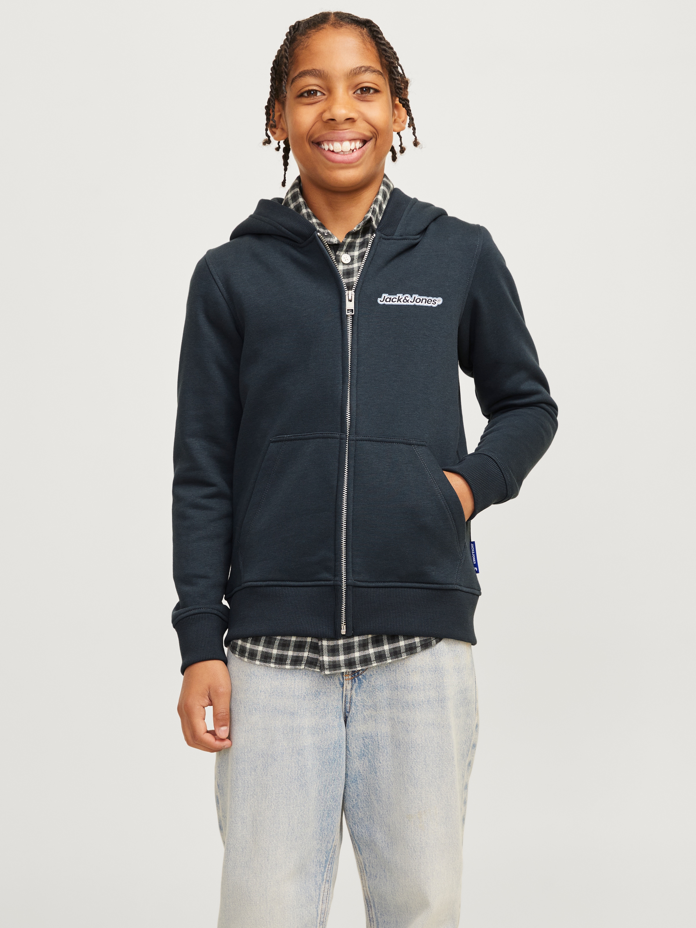 Jack & Jones Junior Kapuzensweatjacke »JORVESTERBRO NEWTON SWEATZIP HOOD BF JNR«