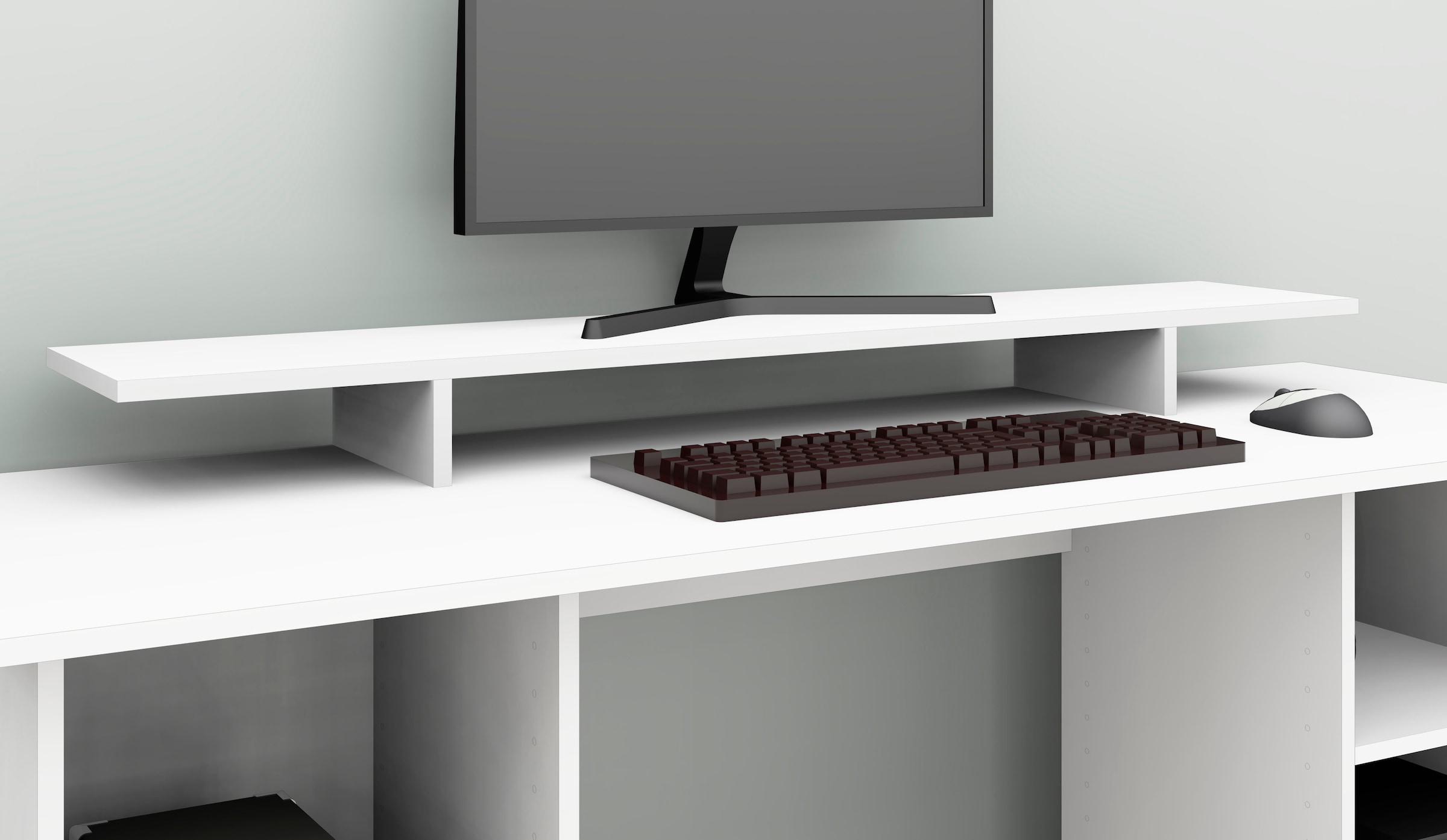 »Kai«, modernen Bildschirmerhöhung im ❤ Jelmoli-Online Möbel Germany im Monitorständer, Shop Schreibtischaufsatz entdecken Design, in Made borchardt