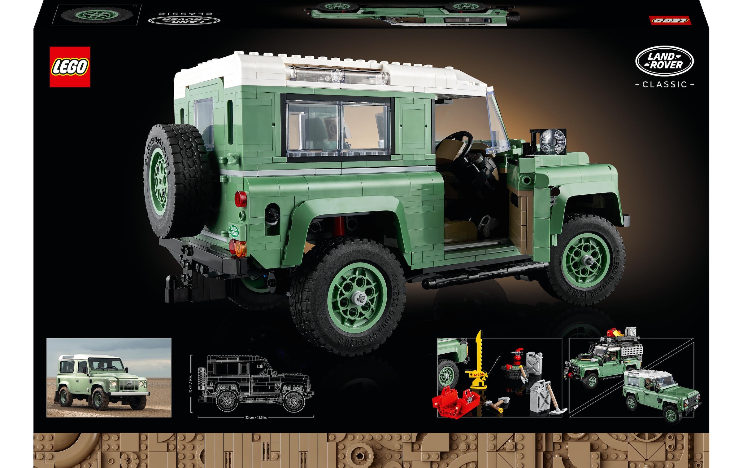 LEGO® Spielbausteine »Klassischer Land Rover«, (2336 St.)