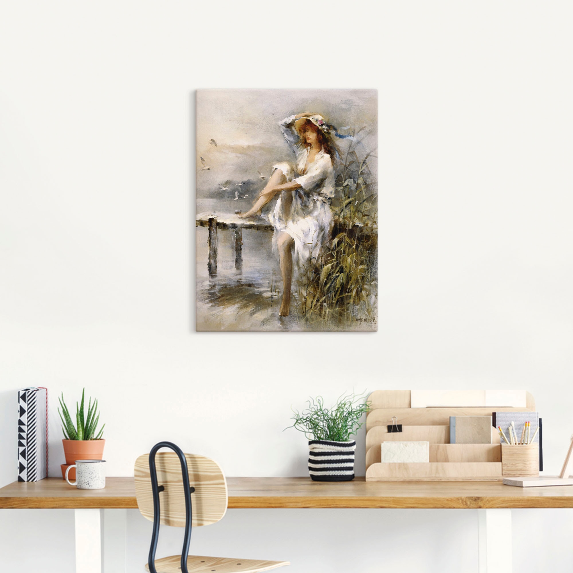 Artland Wandbild »Wasserseite«, Frau, (1 St.), als Leinwandbild, Poster, Wandaufkleber in verschied. Grössen