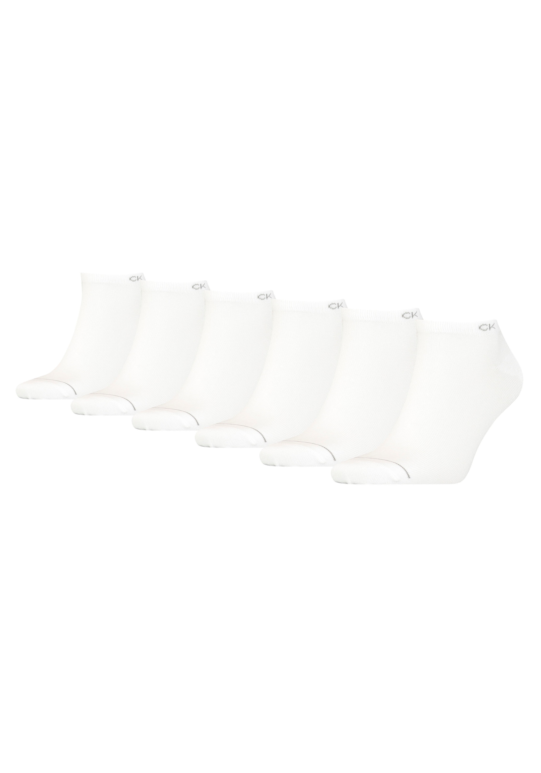 Calvin Klein Sneakersocken 6 Stk. tlg. mit eingestricktem Logo im Bund