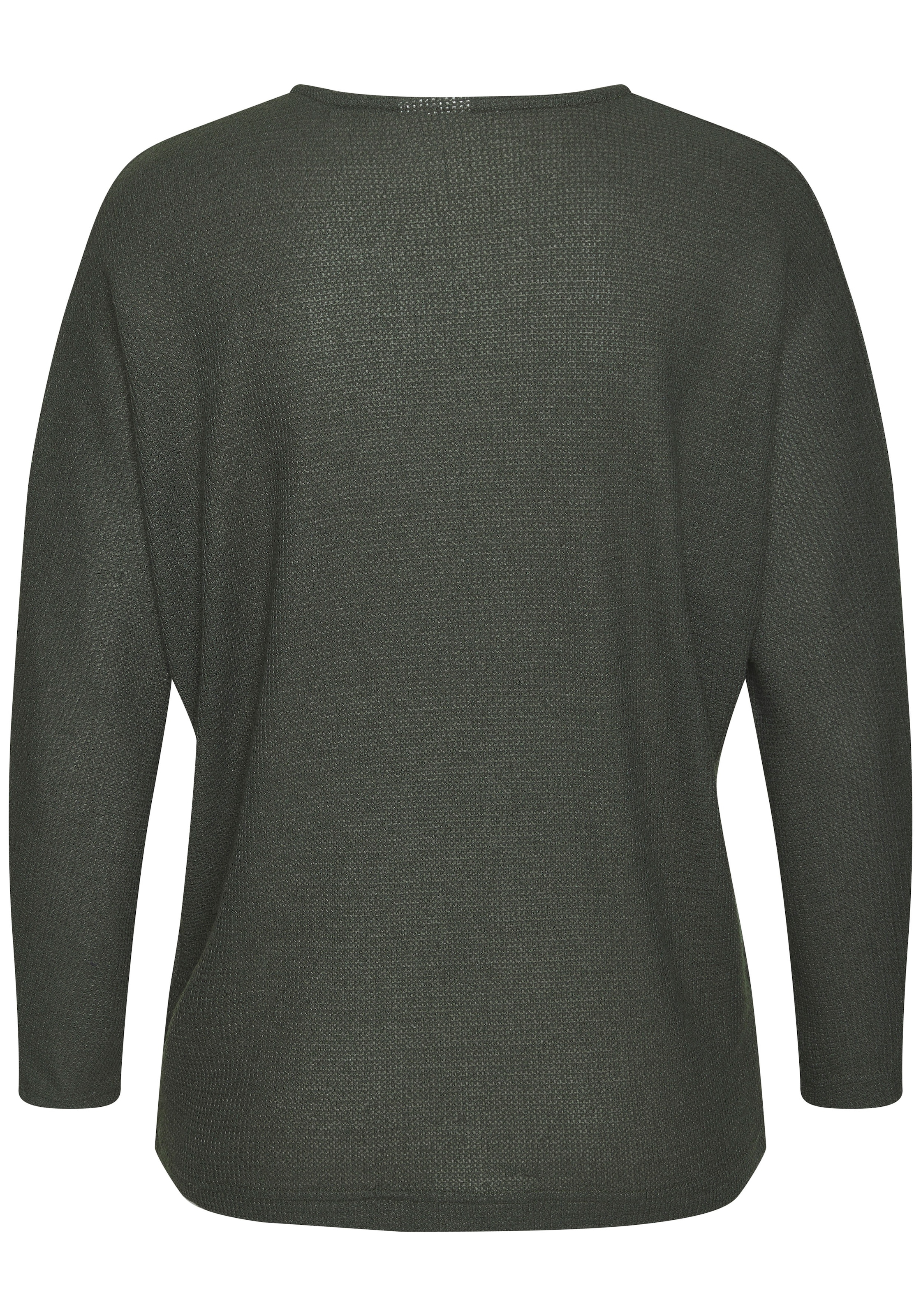 Vivance Langarmshirt »aus flauschigem Strick«, aus bügelfreier Qualität