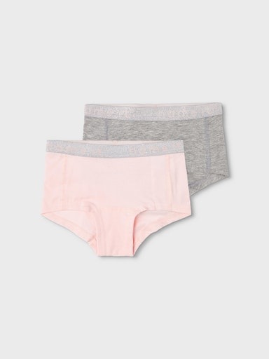 Name It Hipster »NKFHIPSTER für Mädchen mit Logobund im Doppelpack« Packung, 2 Stk. unifarben, casual, regular fit, Baumwollmischung, Jersey