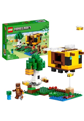 Konstruktionsspielsteine »Das Bienenhäuschen (21241), LEGO® Minecraft«, (254 St.),...