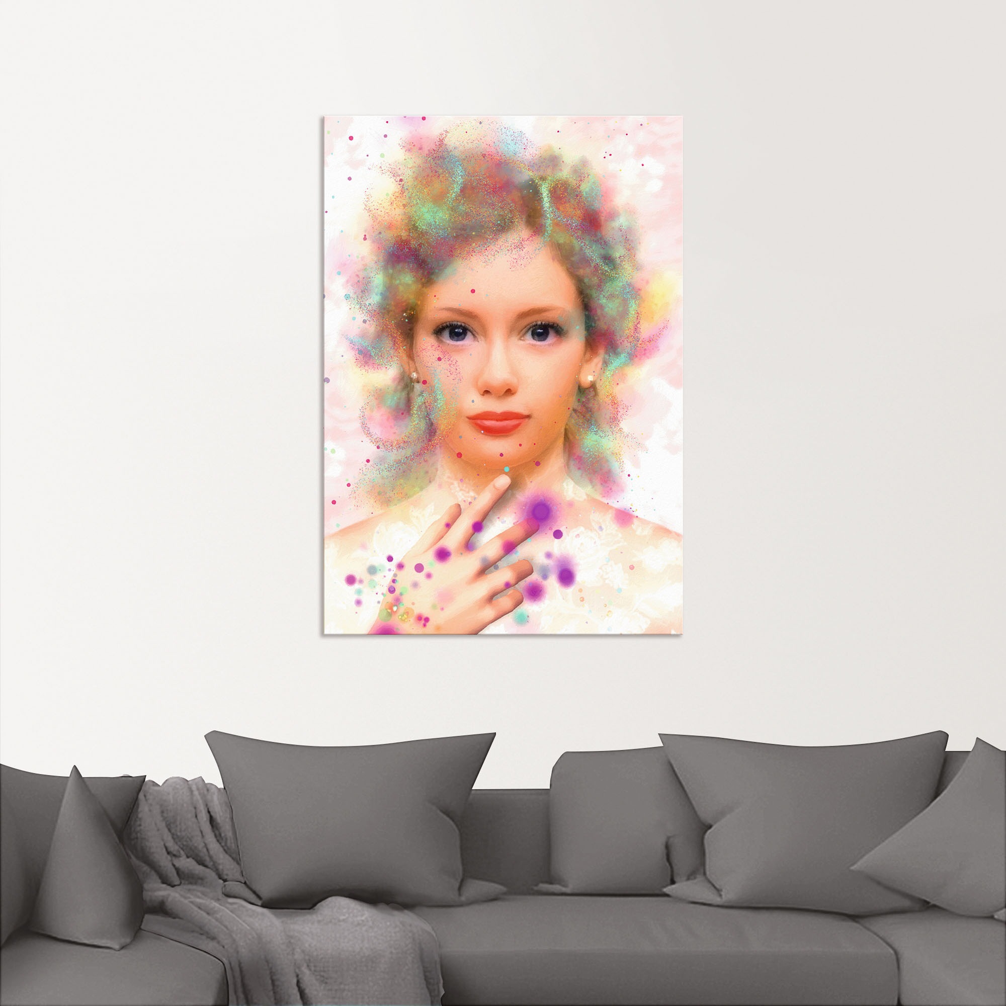 Artland Wandbild »Seelenfarben«, Bilder von Frauen, (1 St.), als Alubild, Leinwandbild, Wandaufkleber oder Poster in versch. Grössen