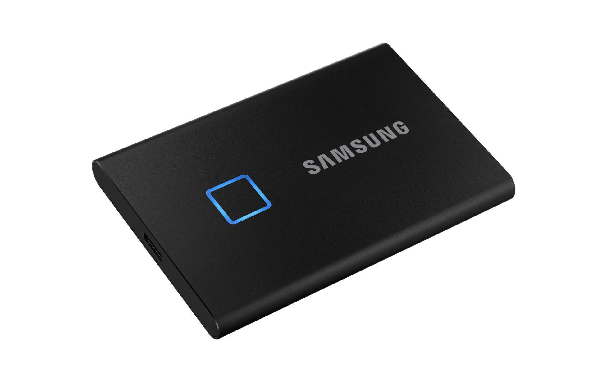 Samsung externe SSD »T7, 1 TB, Touch Black, USB 3.2 Gen 2«