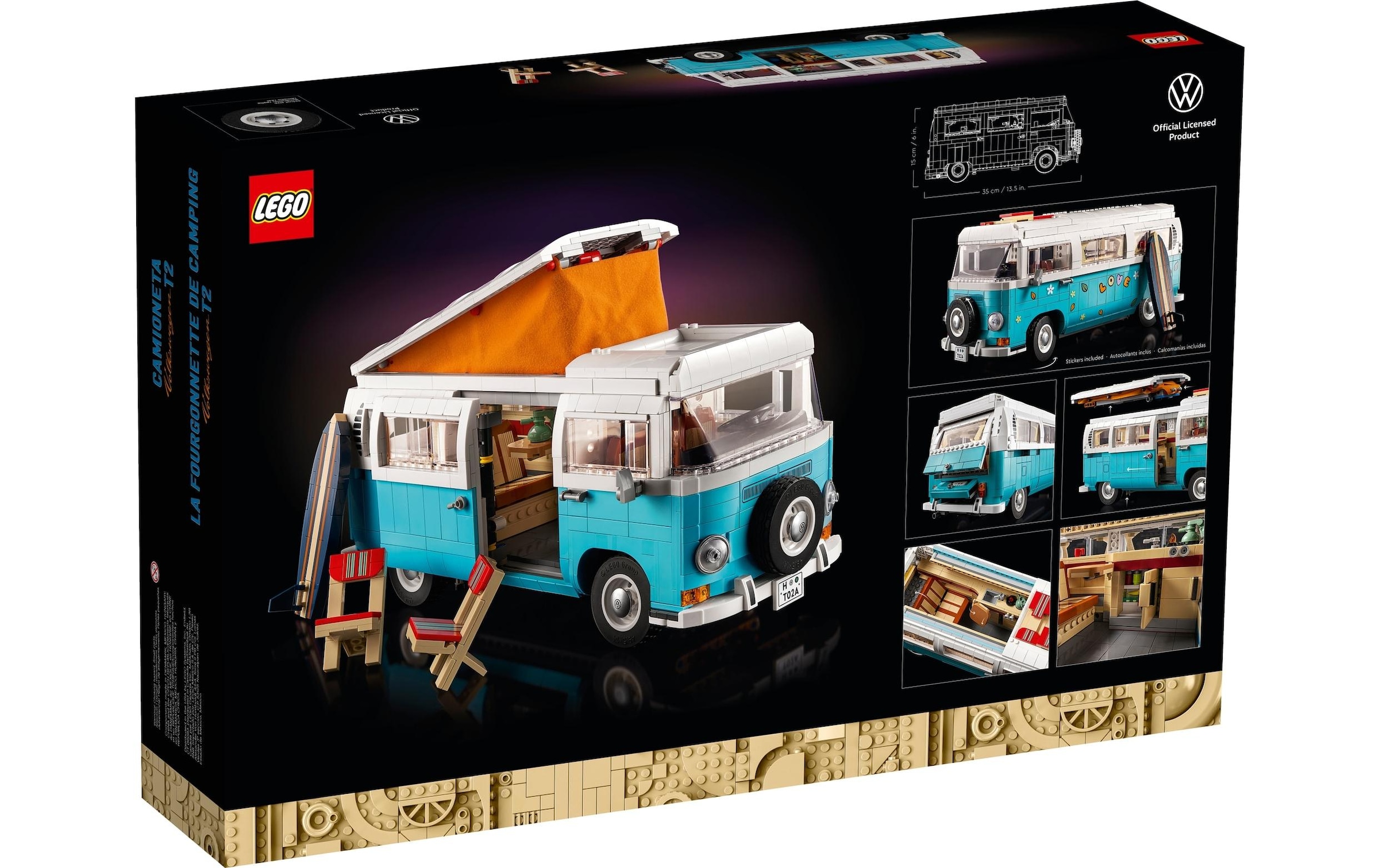 LEGO® Konstruktionsspielsteine »Volkswagen T2 Camping«