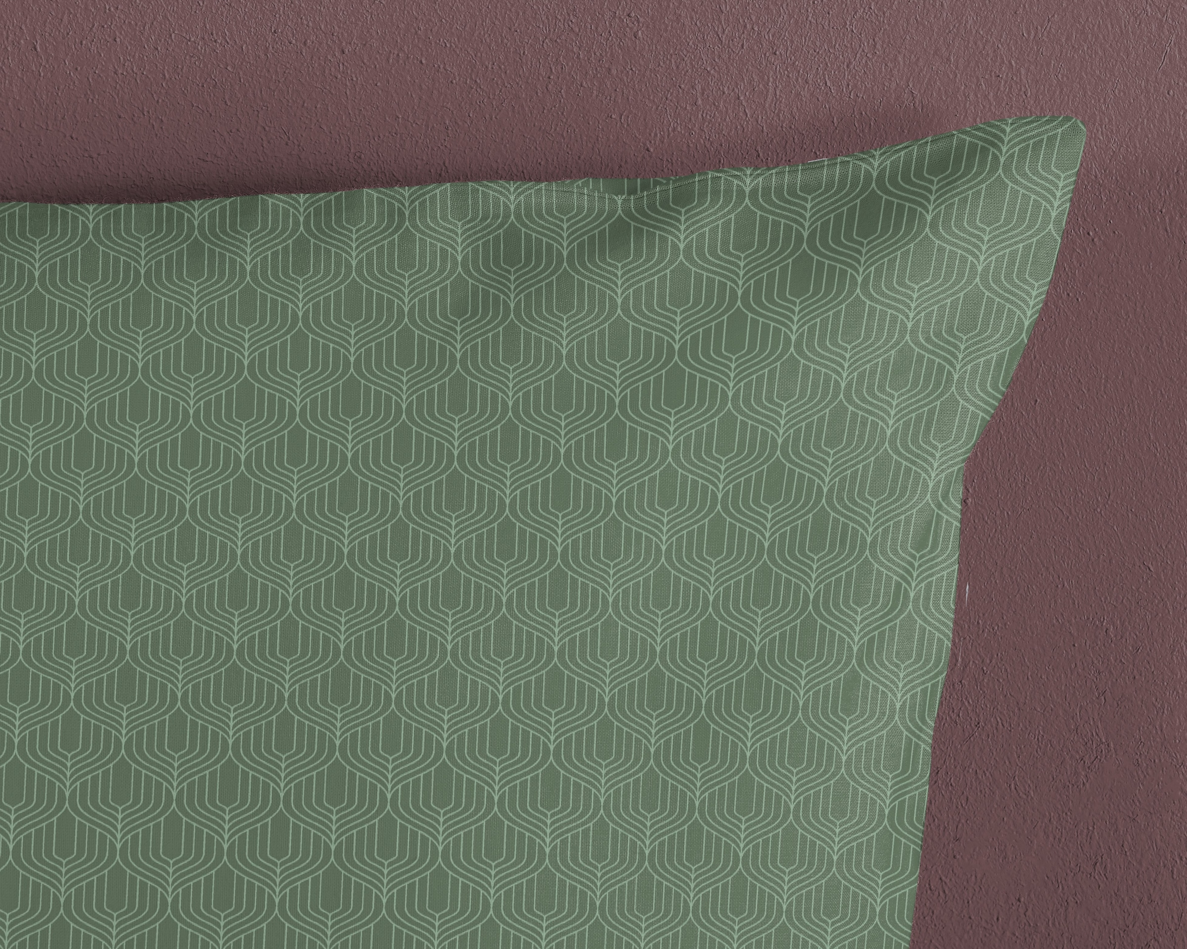 hip Kissenhülle »Palay«, (1 St., 1- 40x80 cm Kissenhülle), Baumwolle, Mako-Satin, 40x80, 1 Stück, Reissverschluss, grün