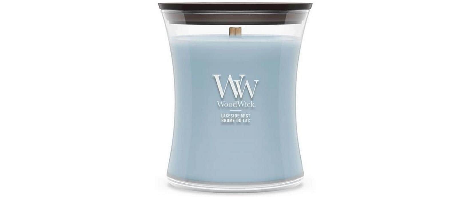 Woodwick Duftkerze "Lakeside Mist Medium Jar"