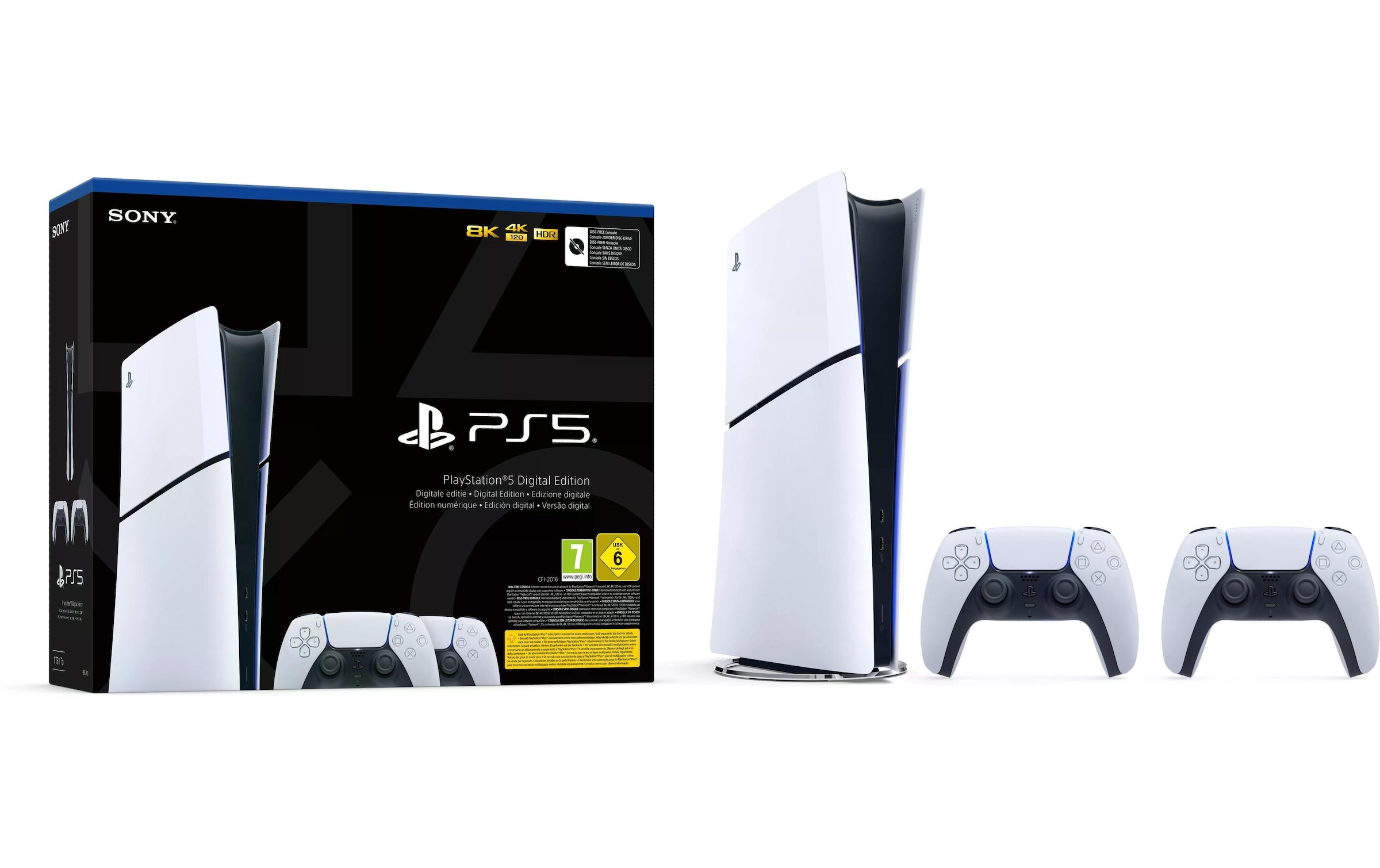 Spielekonsole »PlayStation 5 Slim – Dig. Edition 2x DualSense«