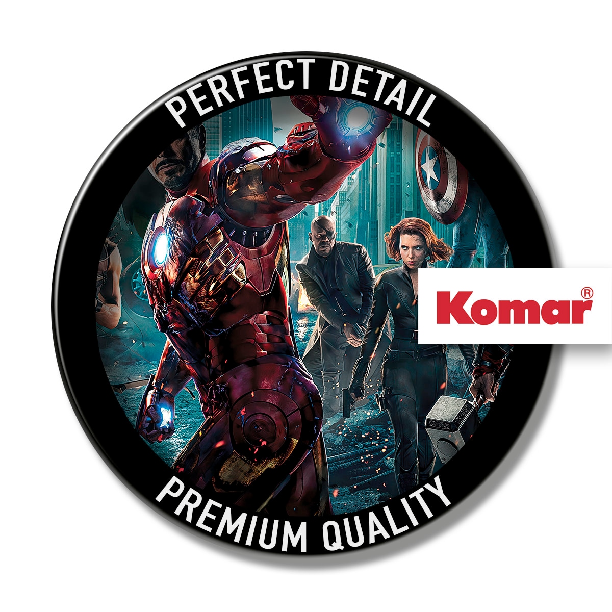 Komar Fototapete »Avengers-Movie-Poster - Grösse 184 x 254 cm«, bedruckt, Kinderzimmer