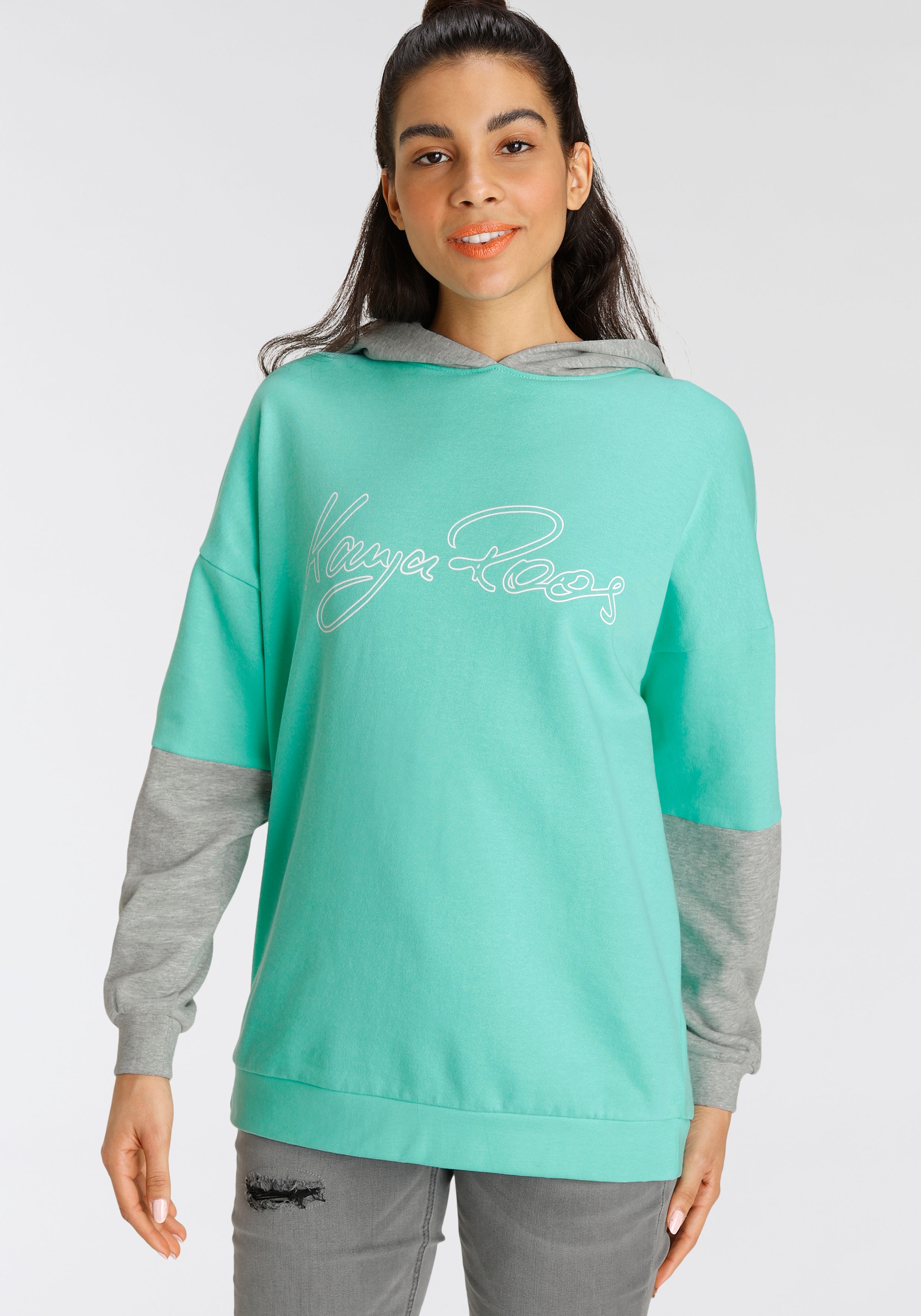 in Oversize-Form | kaufen mit - KOLLEKTION grossen Kapuzensweatshirt, cooler KangaROOS NEUE Jelmoli-Versand online Logoschriftzug