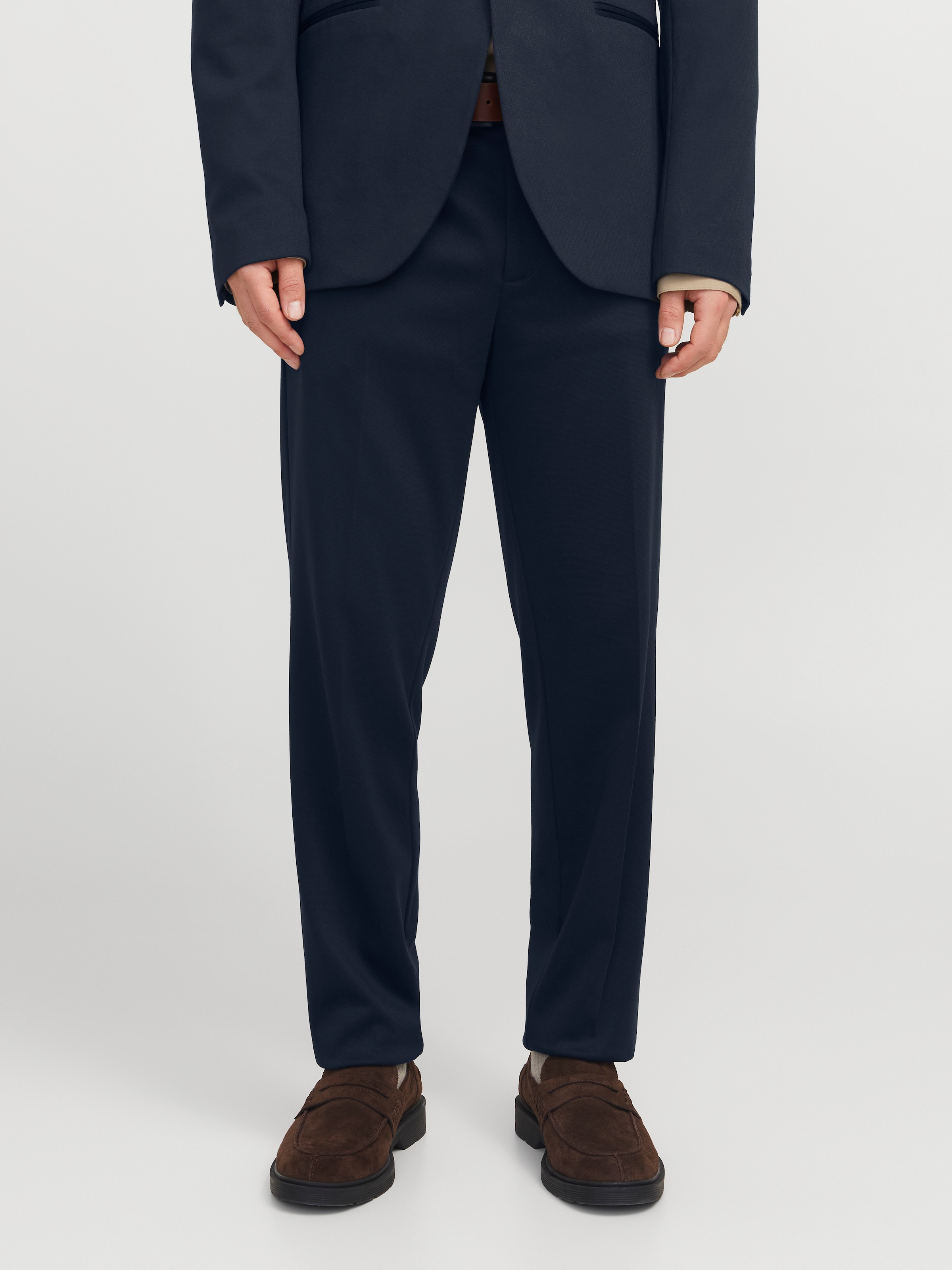 Jack & Jones Anzughose »JPRJAXON Businesshose mit mittlerer Bundhöhe« unifarben, modisch, slim fit, Materialmix