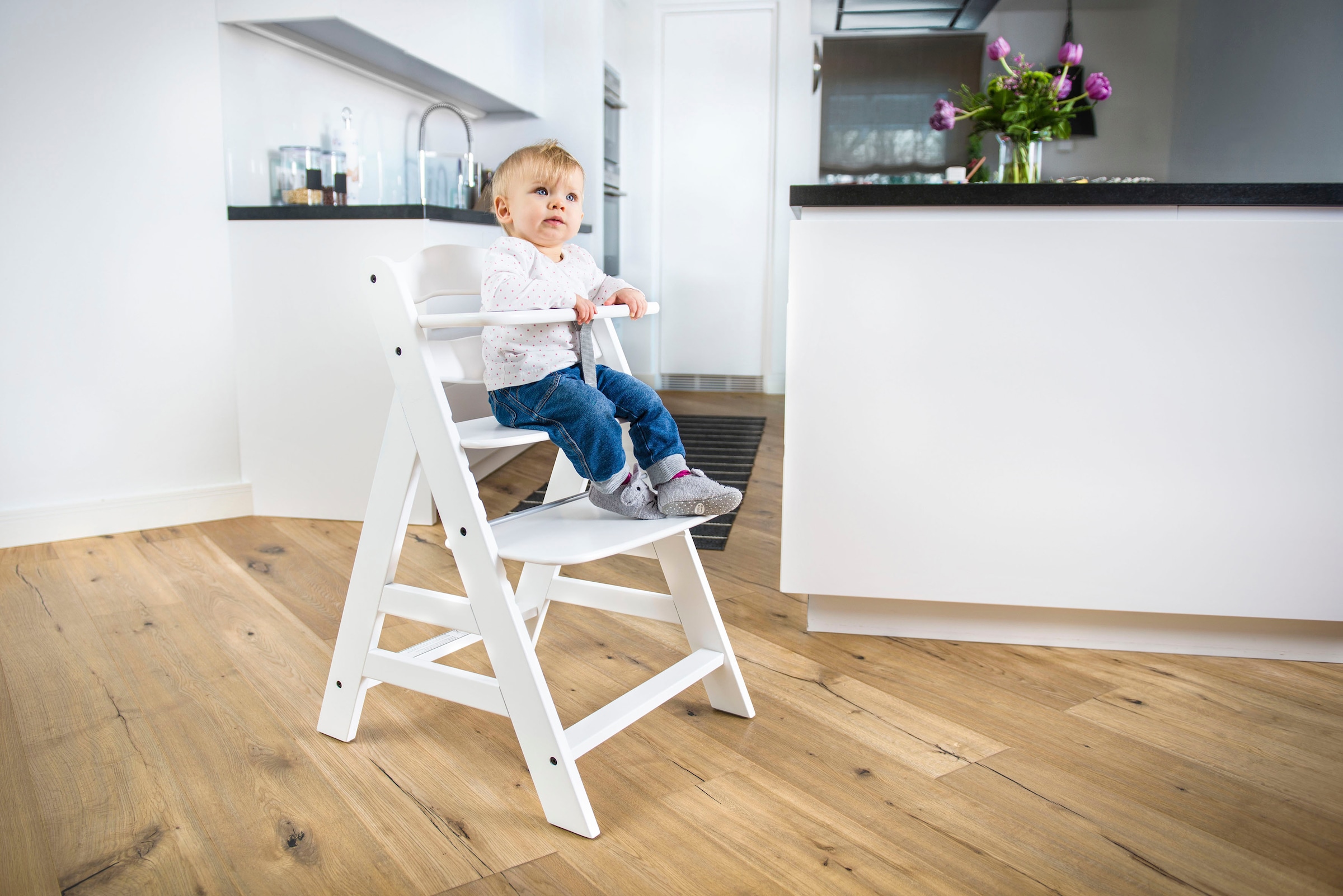 Hauck Hochstuhl »Alpha+, white«, aus Holz