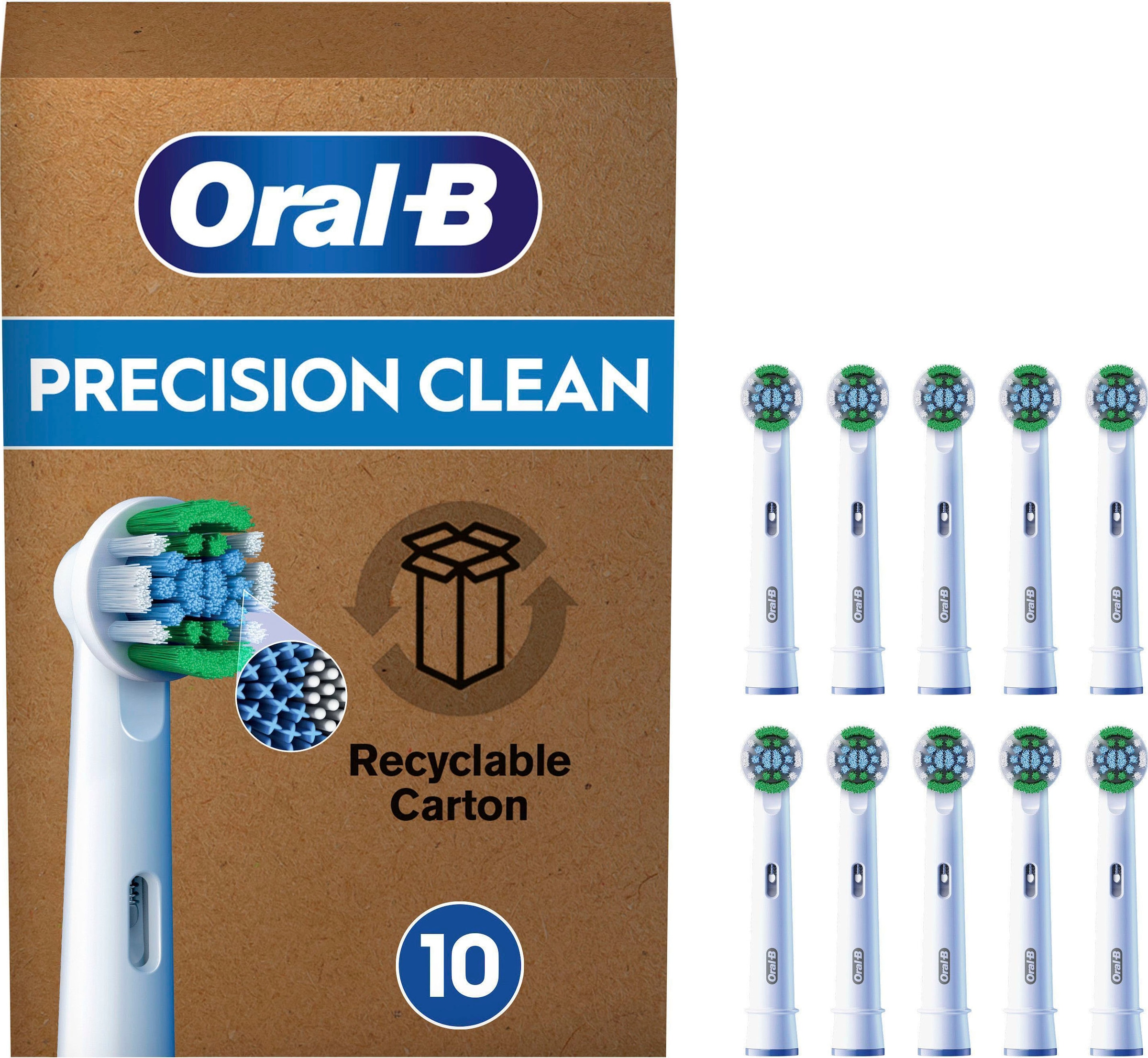 Oral-B Aufsteckbürsten »Pro Precision Clean«, X-förmige Borsten