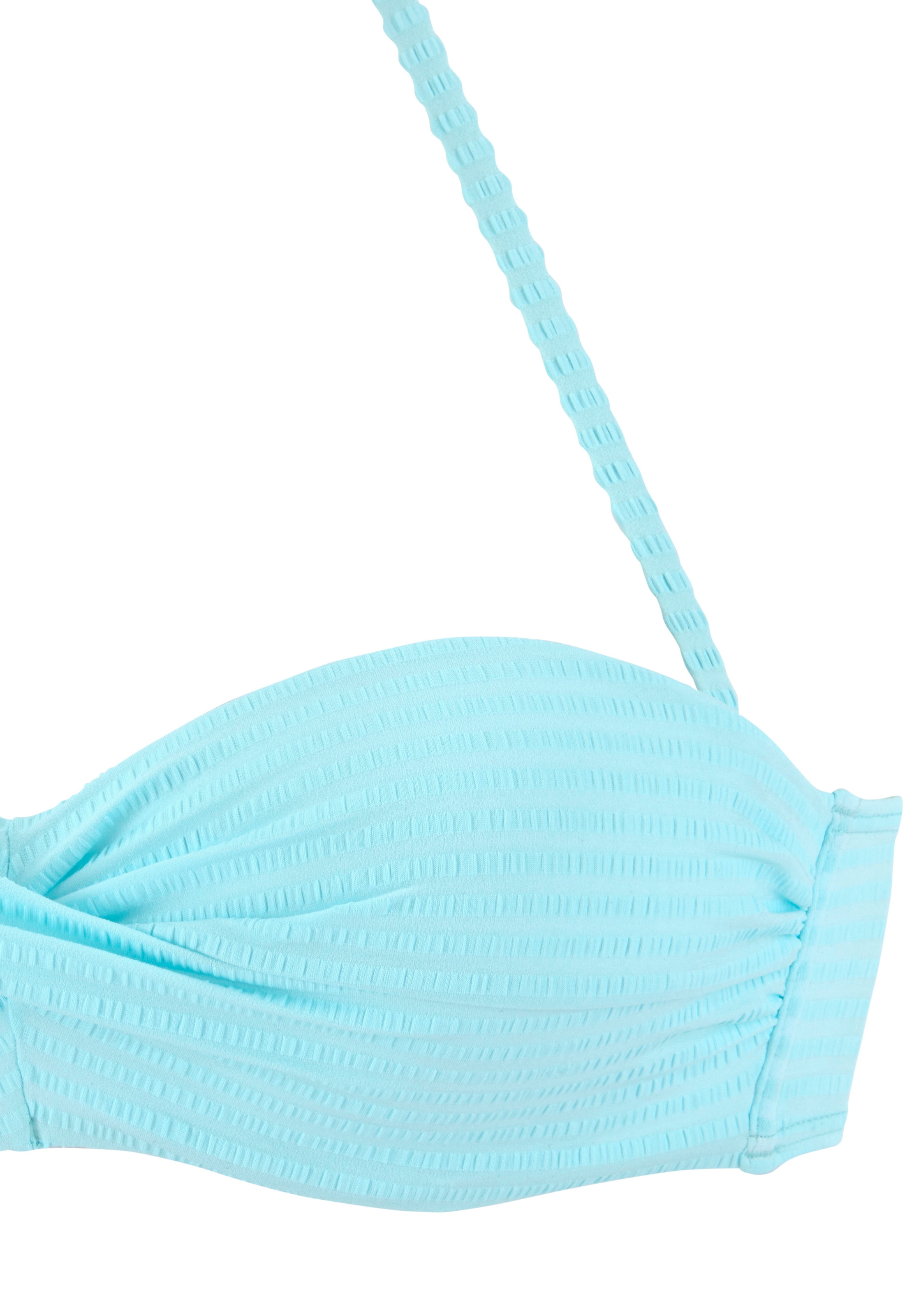 Venice Beach Bügel-Bandeau-Bikini, aus edler Strukturware