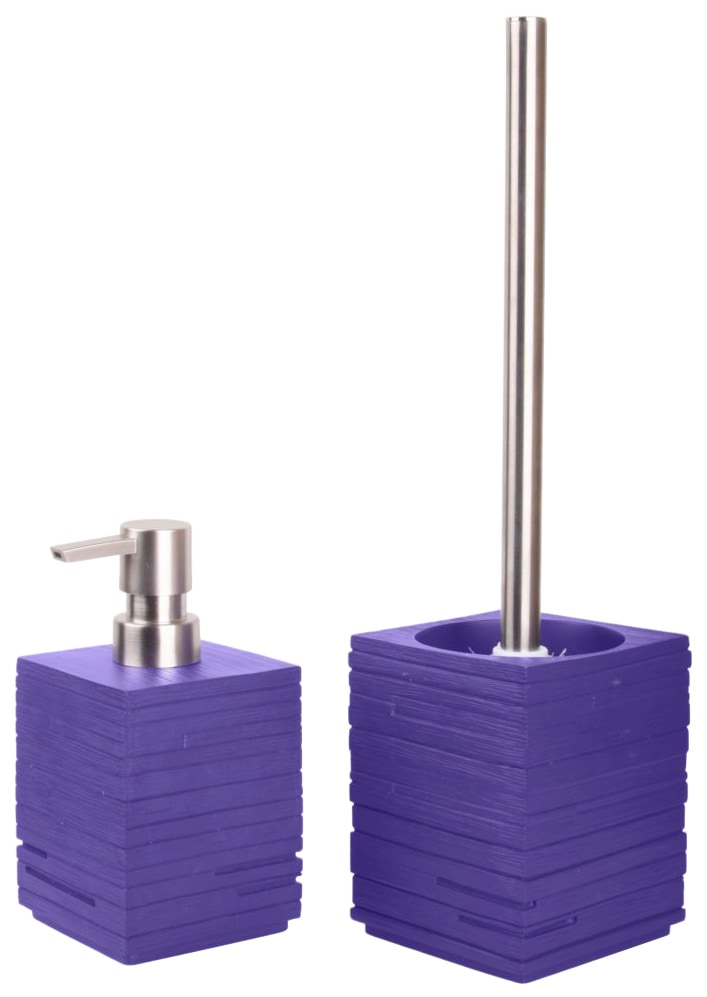 Badaccessoires-Sets online shoppen 2 geriffelt Sanilo bestehend aus Seifenspender tlg.), | und Jelmoli-Versand Purple«, (Kombi-Set, »Calero WC-Bürste,