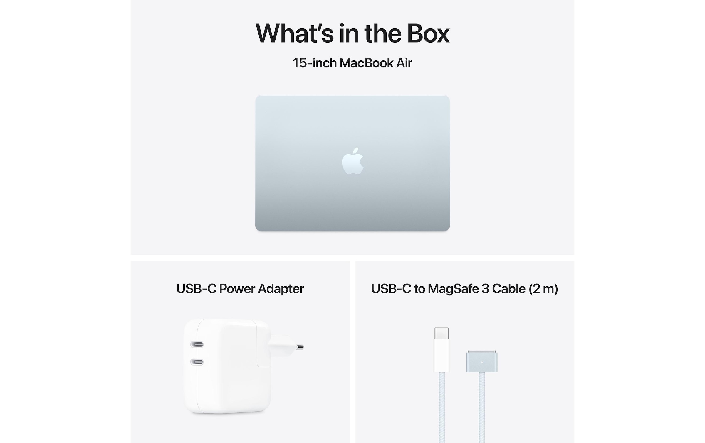 Apple Notebook »Air 15 2025 M4 10C GPU / 16 GB / 256 GB Sky Blue«