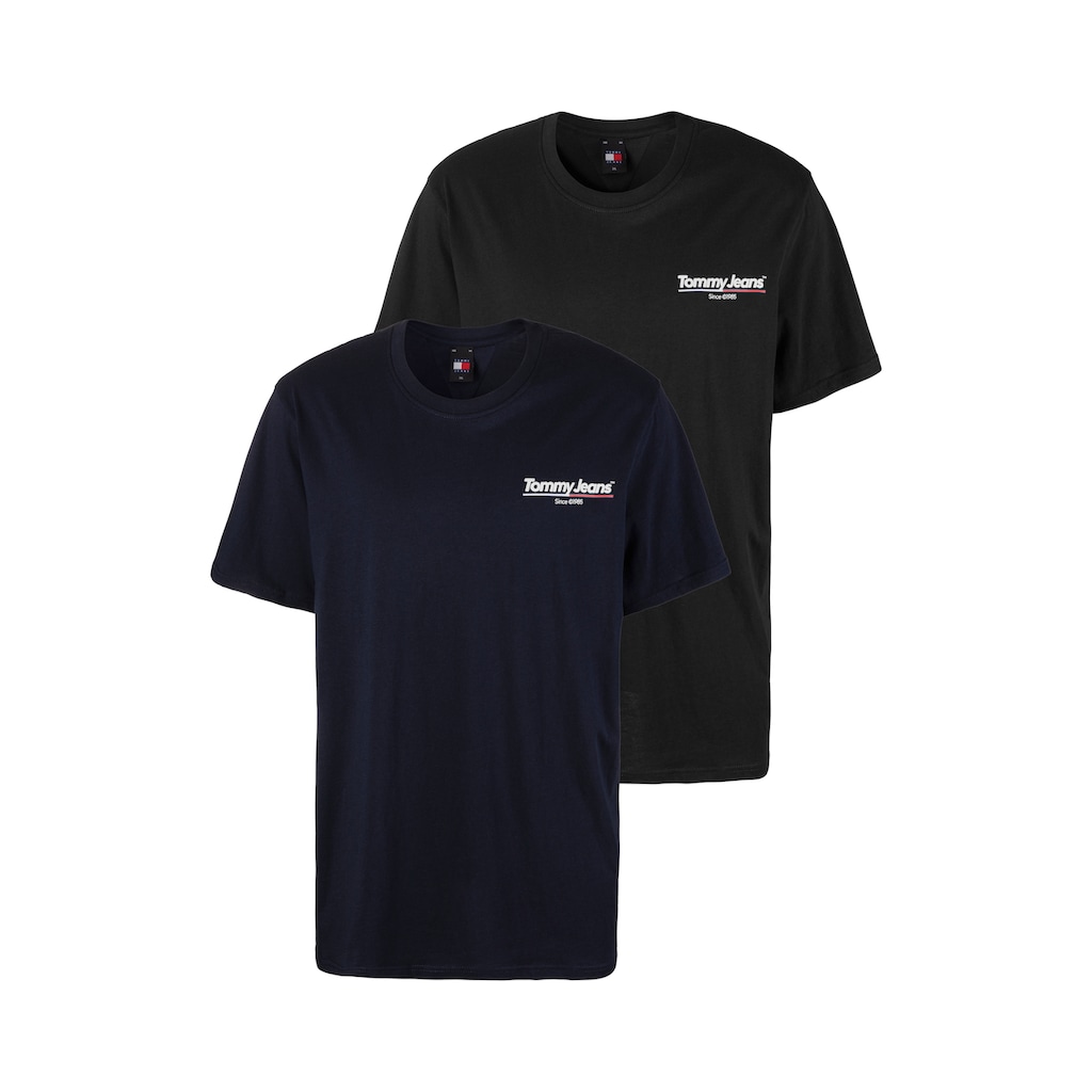 Tommy Jeans Plus T-Shirt »TJM SLIM TJ TWIST 2PACK TEE EXT«, (Packung, 2 tlg.)