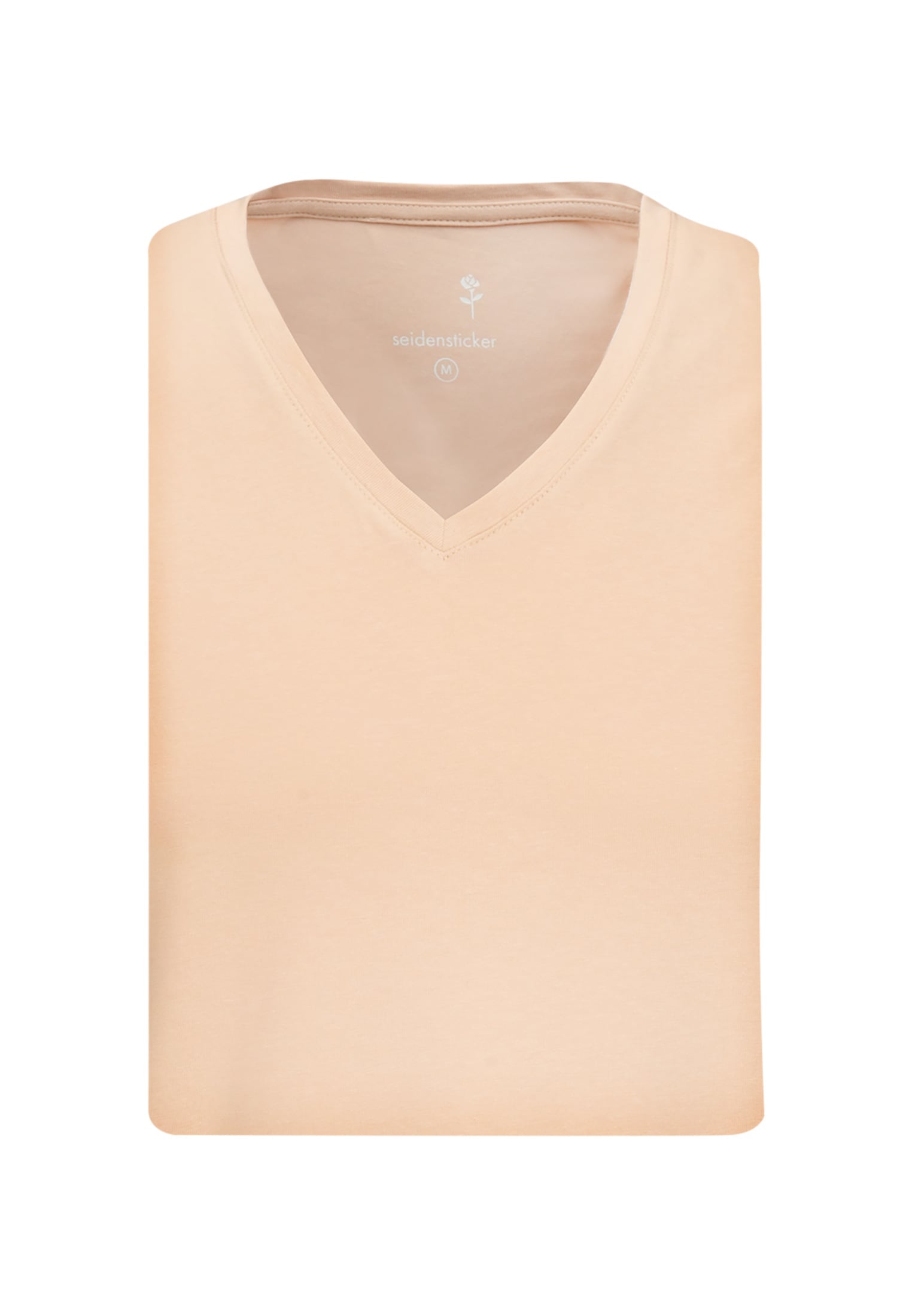 seidensticker T-Shirt »Schwarze Rose«, Kurzarm V-Neck Uni