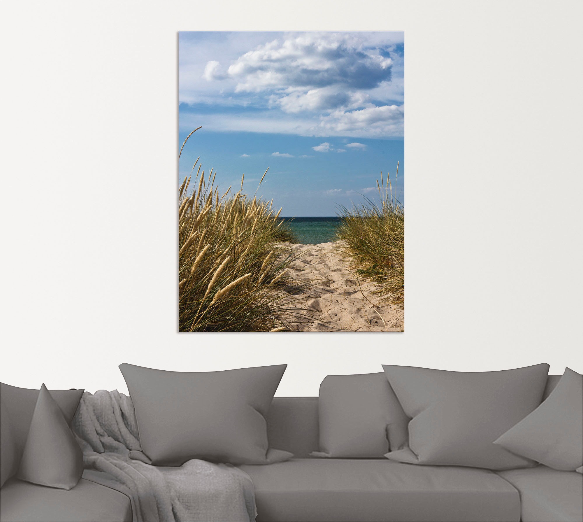 Artland Wandbild »Strandzugang an der Ostsee - Dänemark 9«, Strand, (1 St.), als Alubild, Outdoorbild in verschied. Grössen