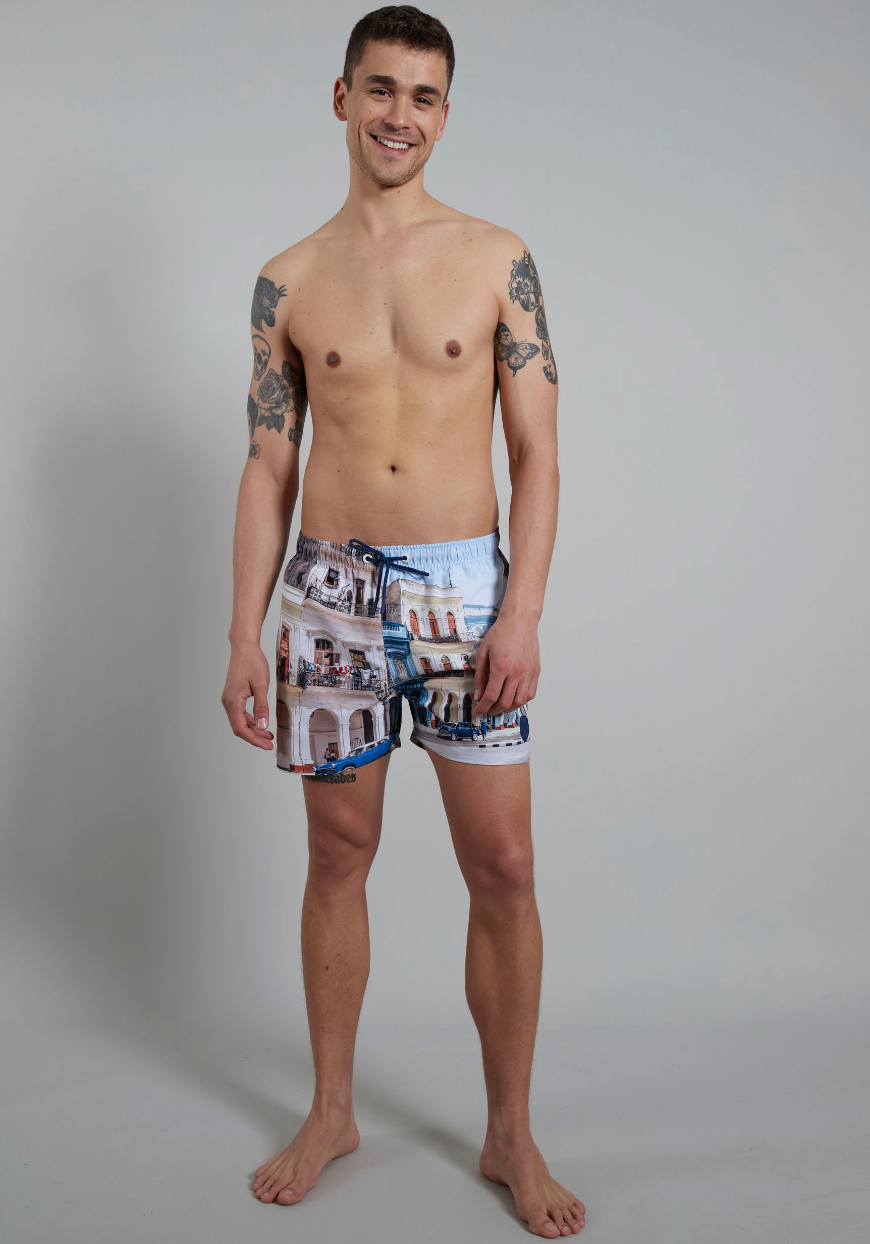 Badeshorts, mit tollem Print für warme Sommertage